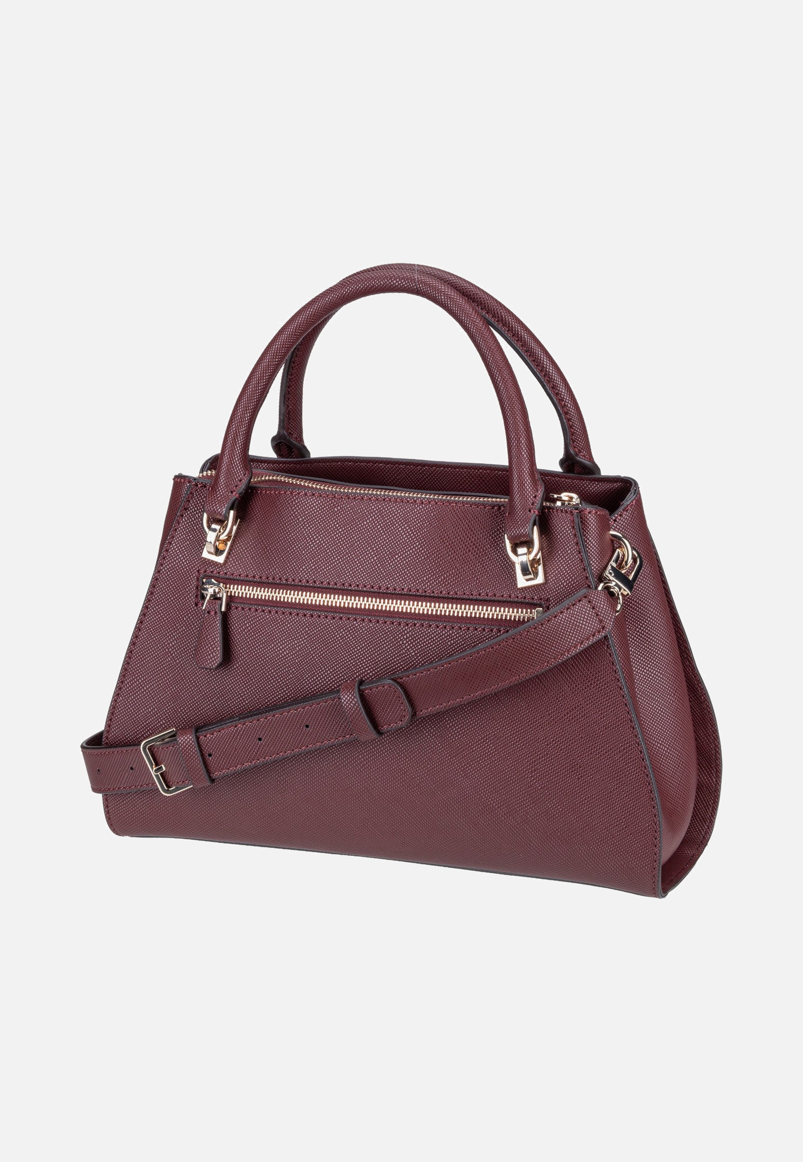 Guess Noelle II Luxury Saffiano 72070 Burgundy Handle Bag