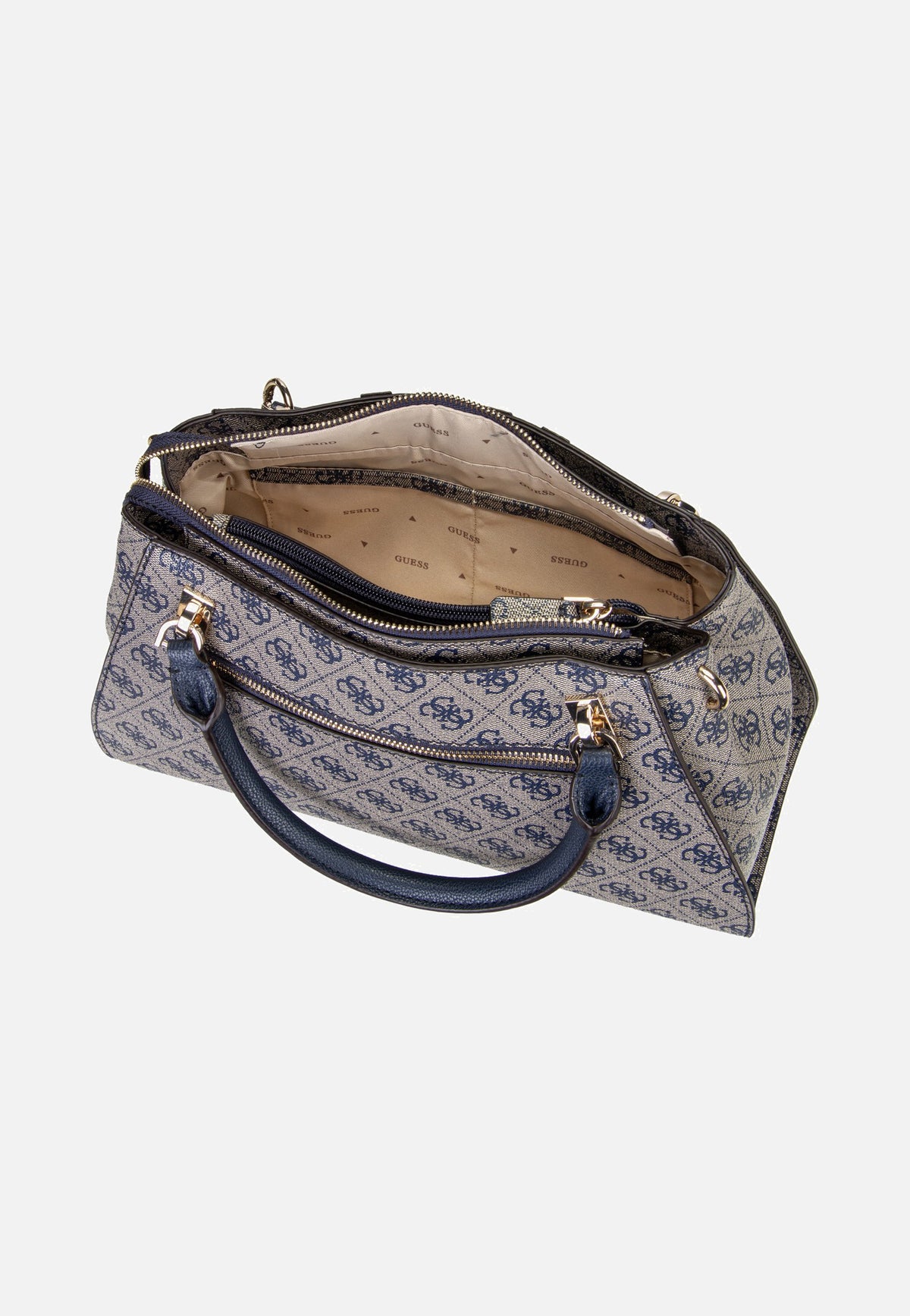 Guess Noelle II Luxury SAT 72070 Midnight Logo Bolsa con asa