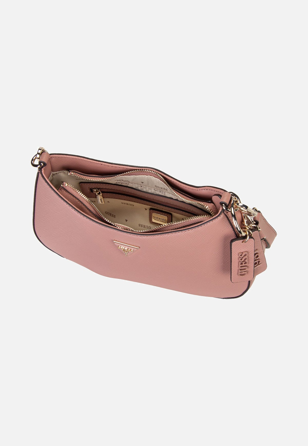 Guess Noelle II Top Zip Saffiano 72180 Rosewood Bolso de noche