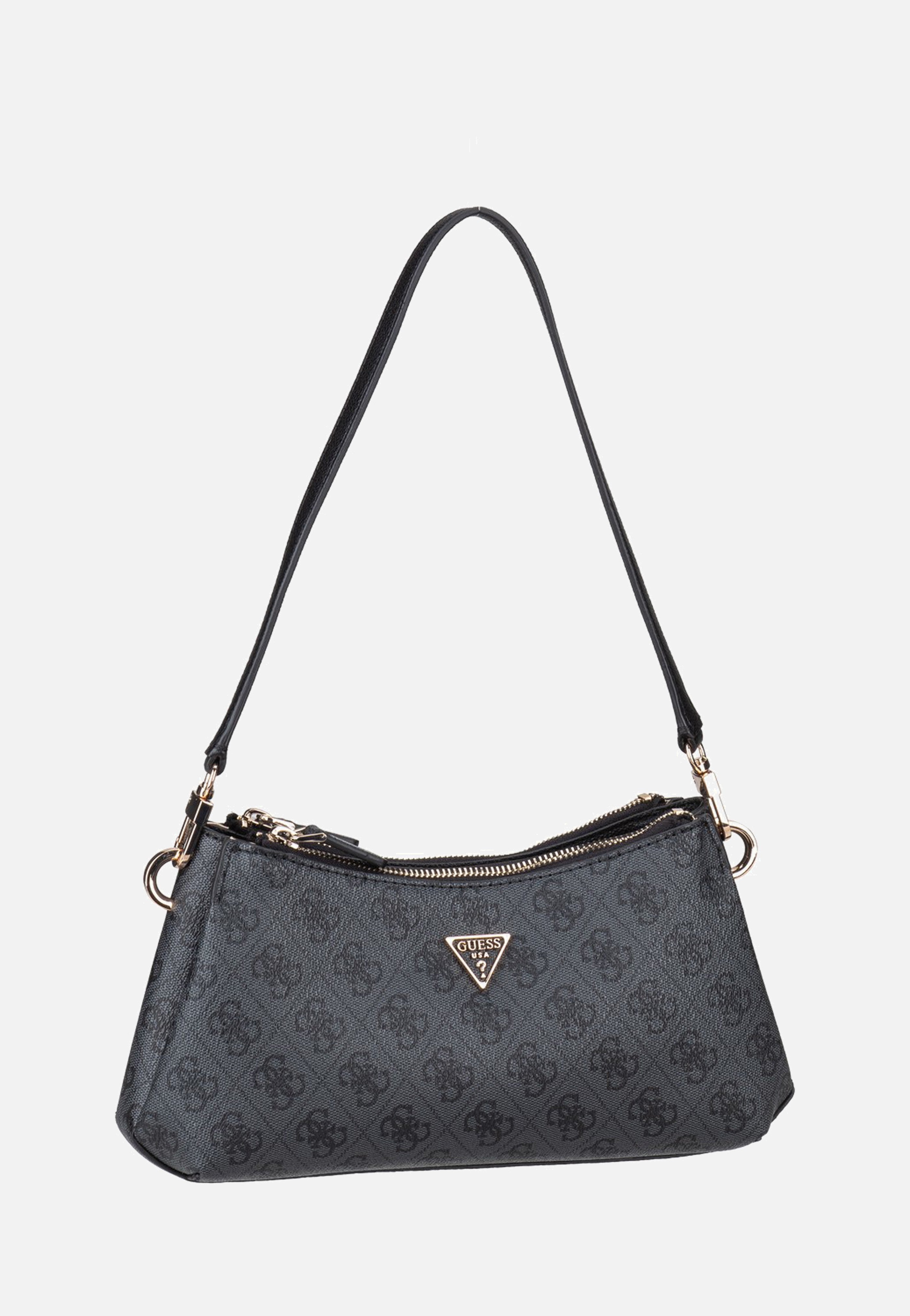 Guess Noelle II 3 Comp Xbody Coal Logo Shoulder Bag