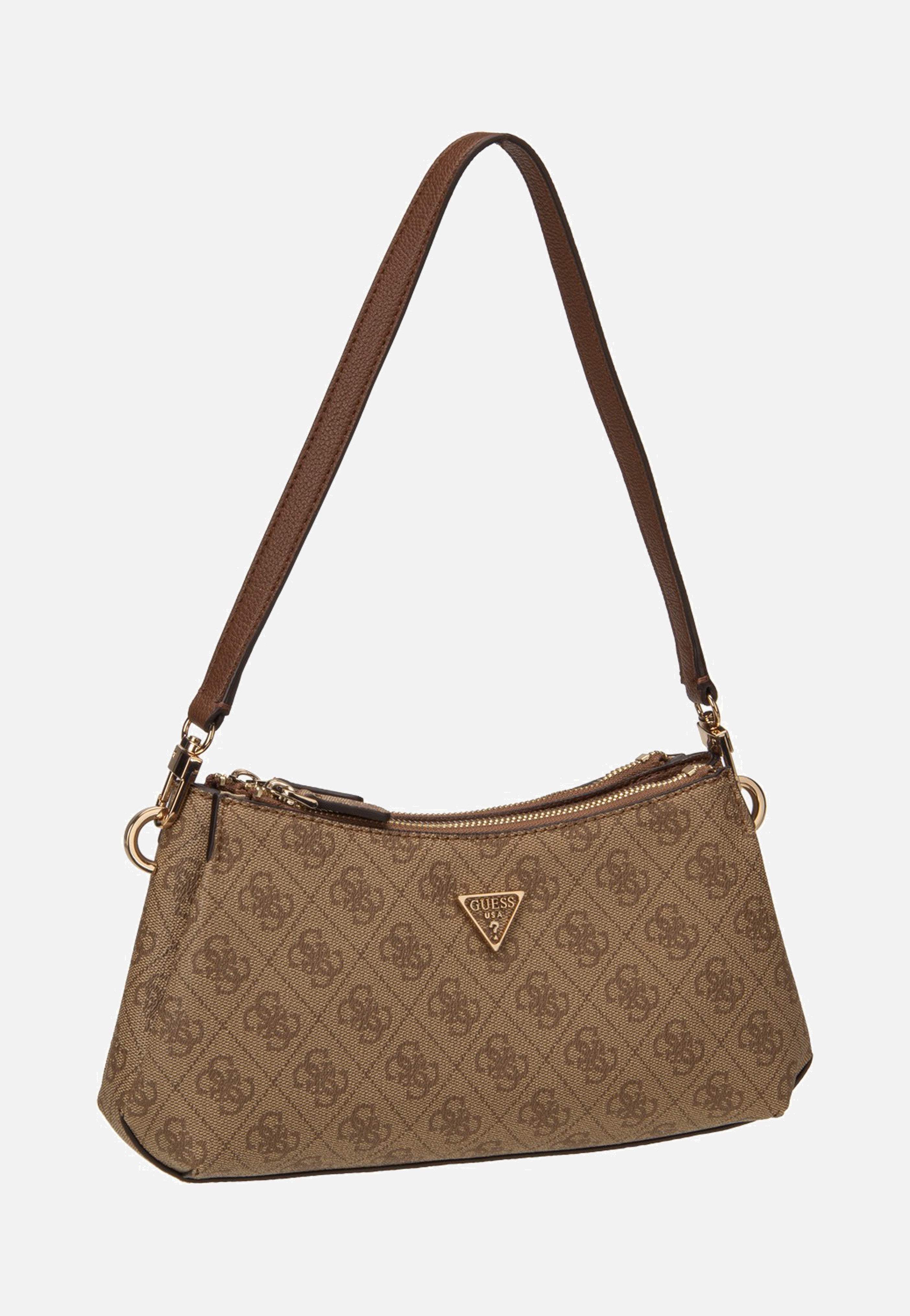 Guess - Noelle II 3 Comp Xbody Latte Logo/Brown - Shoulder Bag | Women-Image