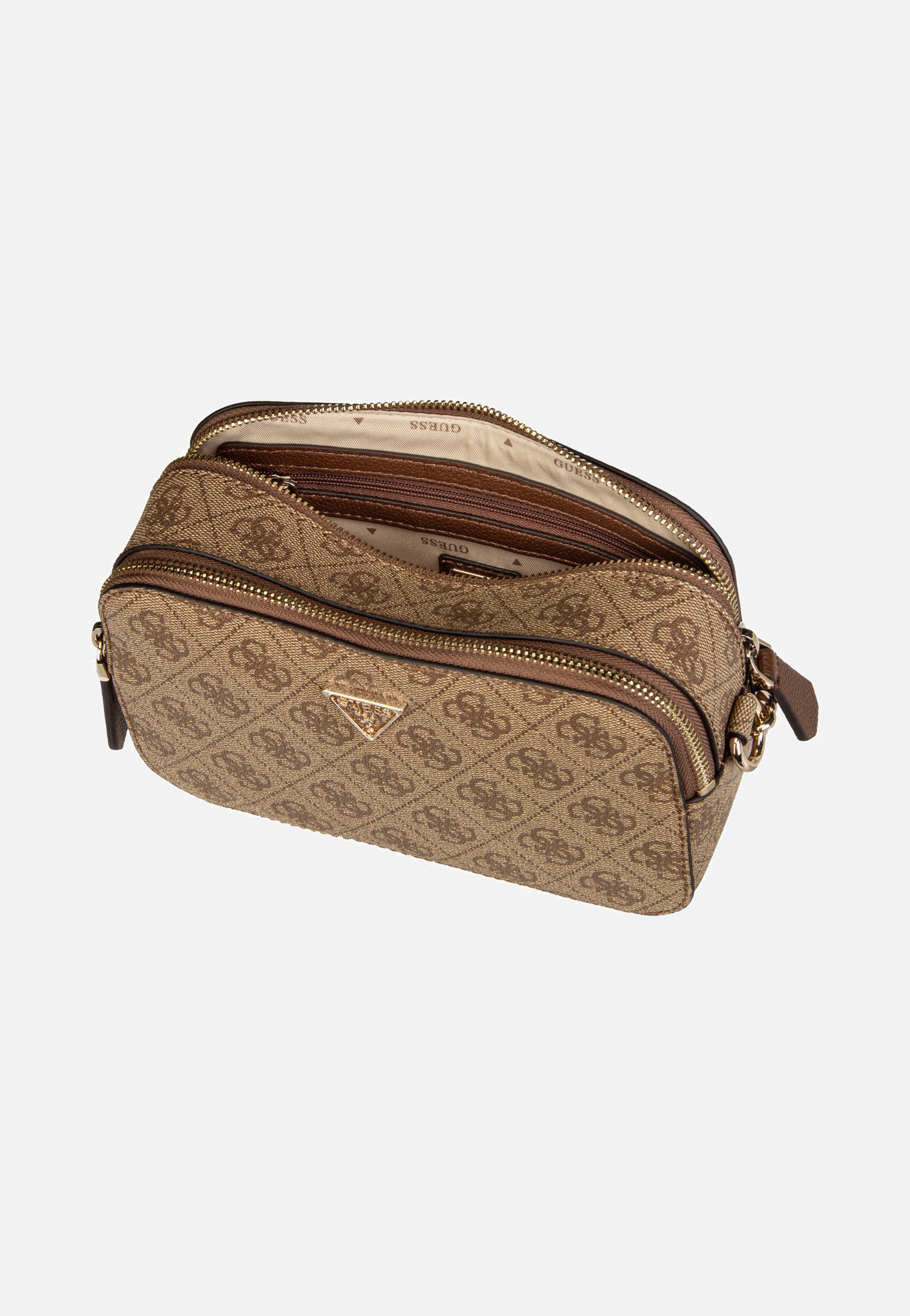 Guess Noelle II CB Camera Logo 72140 Latte Logo/Brown Crossbody Bag