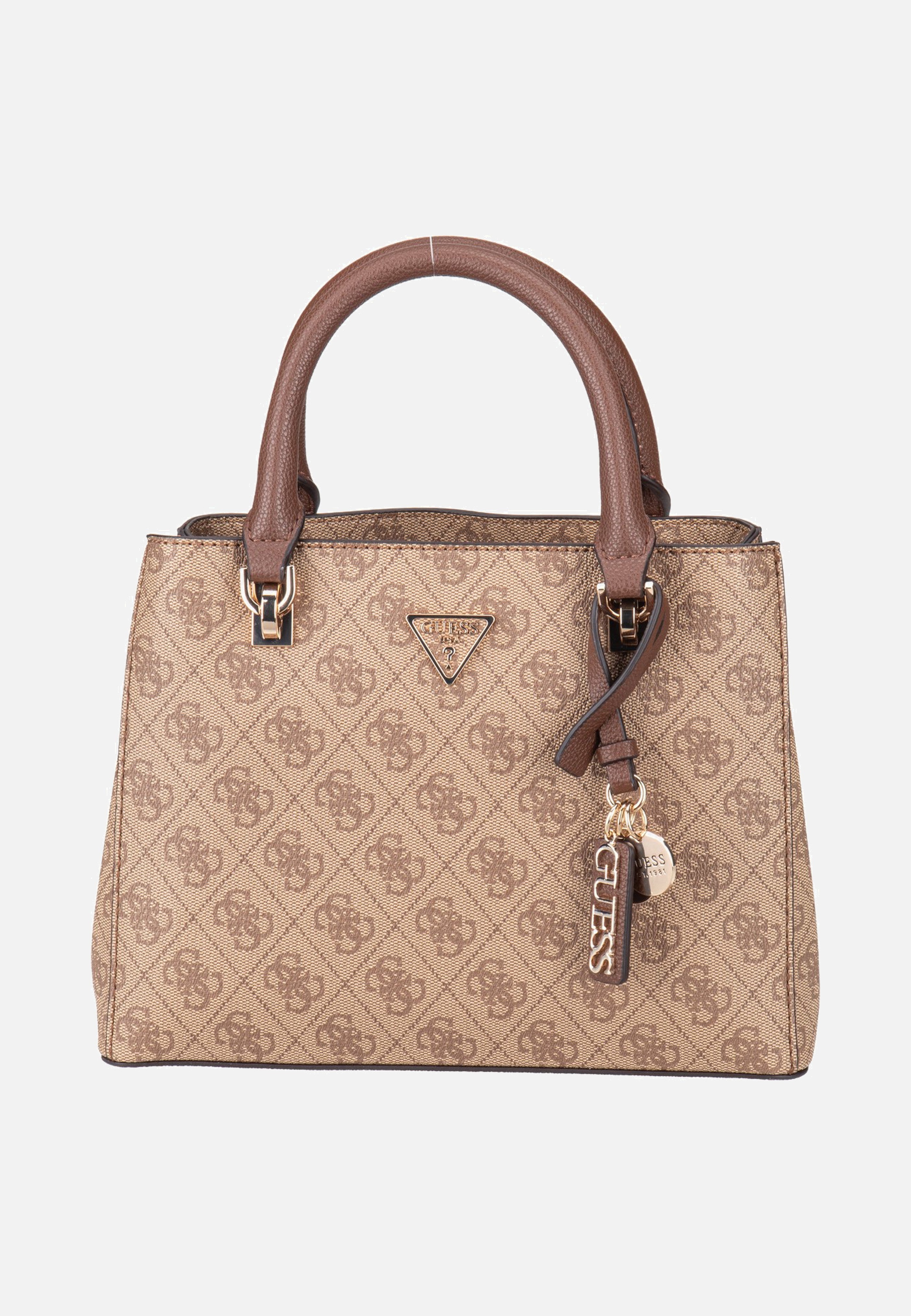 Guess - Noelle II Sml Multi Comp Latte Logo/Brown - Satchel | Women-Image