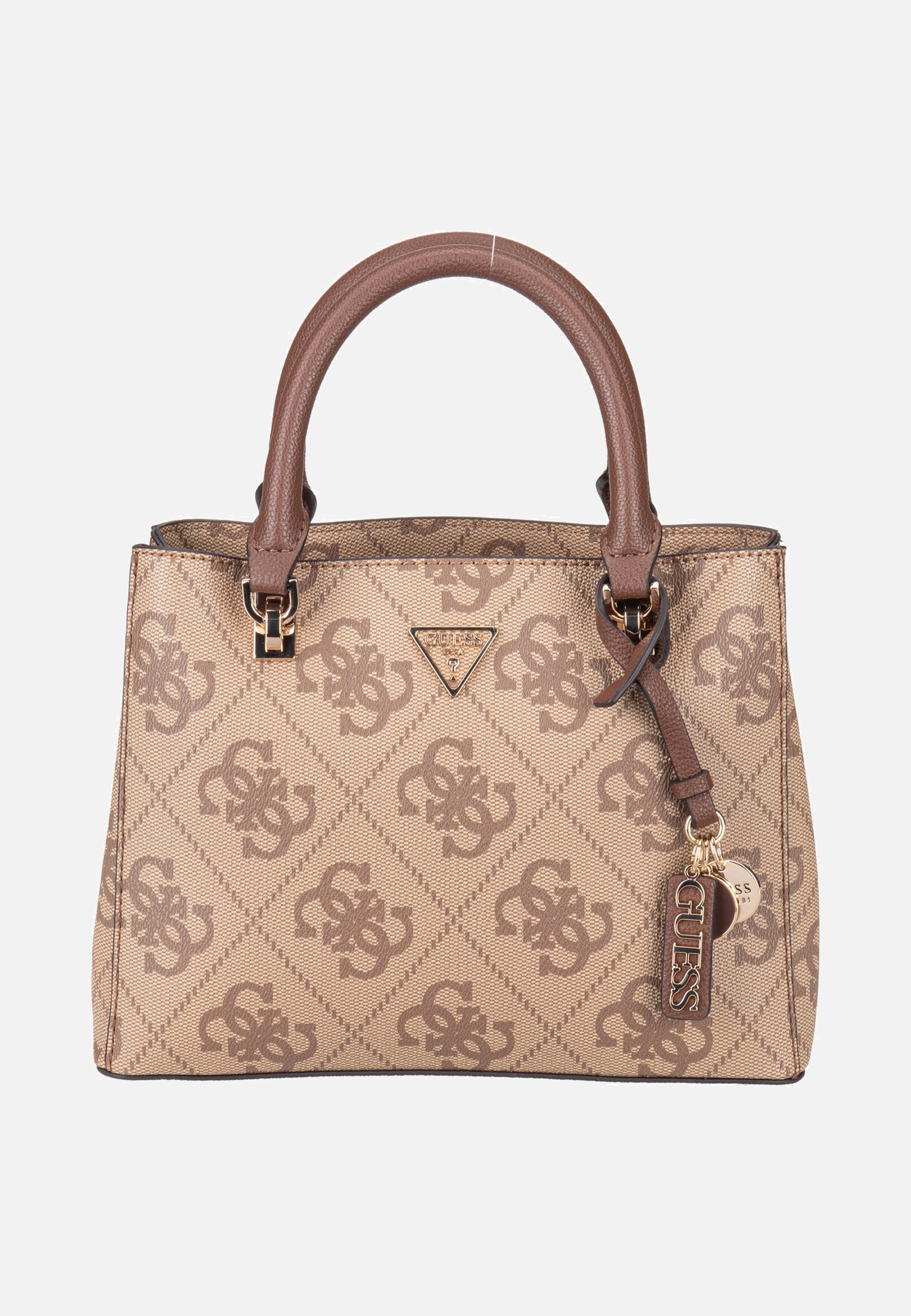 Guess - Noelle II Sml Multi Comp Latte Logo/Brown - Satchel | Women-Image