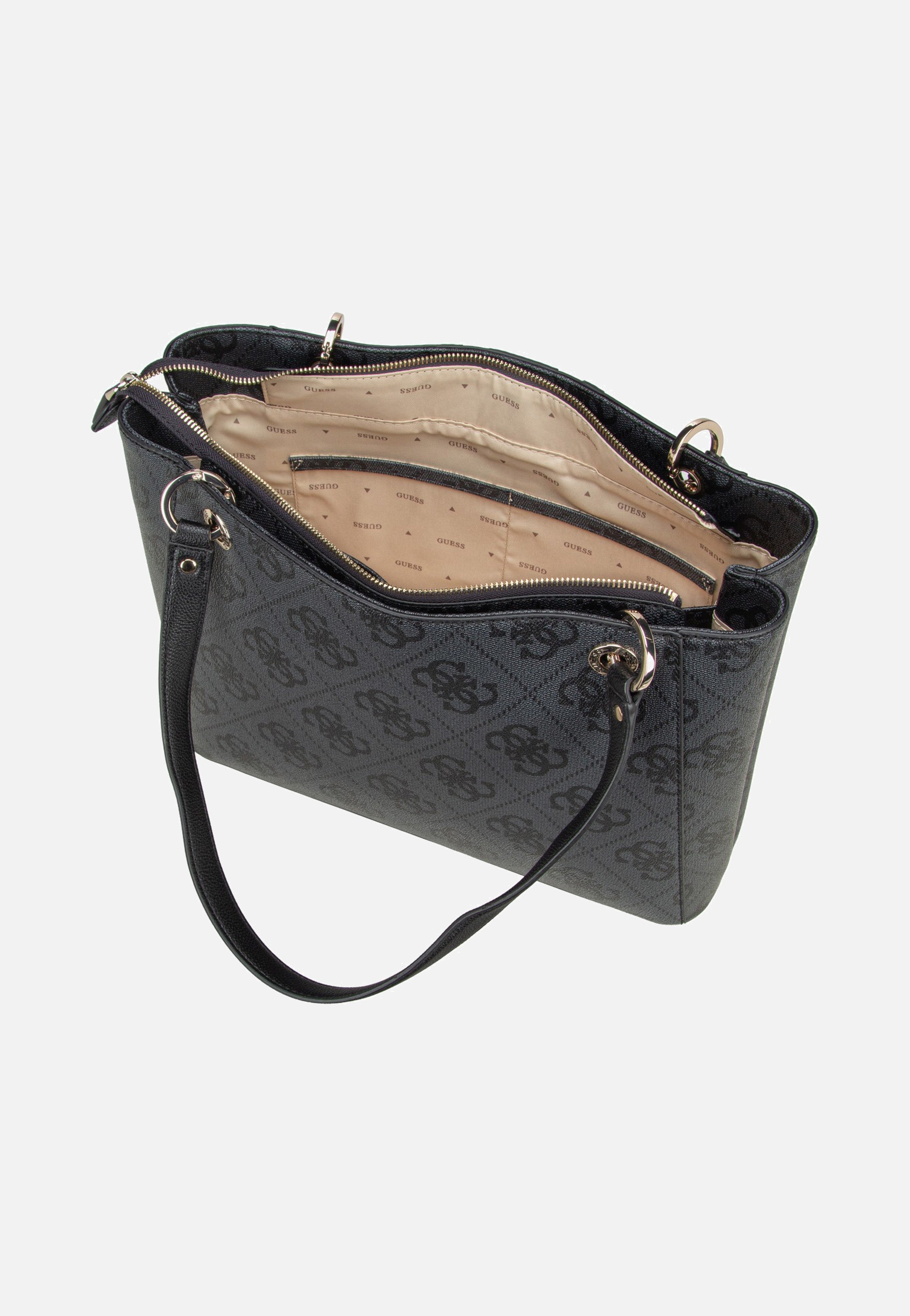Guess Noelle II TO 72250 Coal Logo Tote Bag