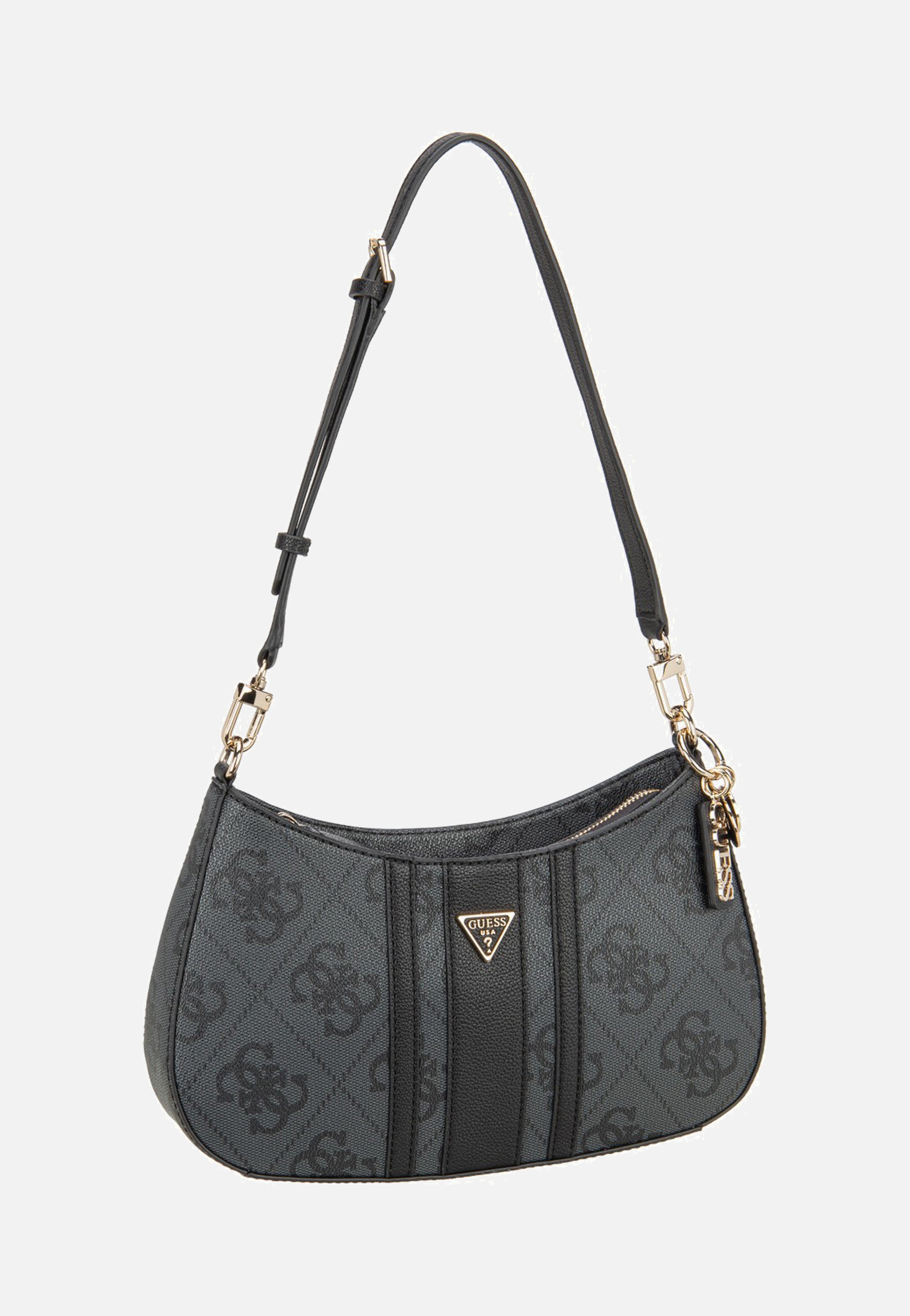Guess Noelle II Top Zip SHB 72180 Coal Logo Shoulder Bag