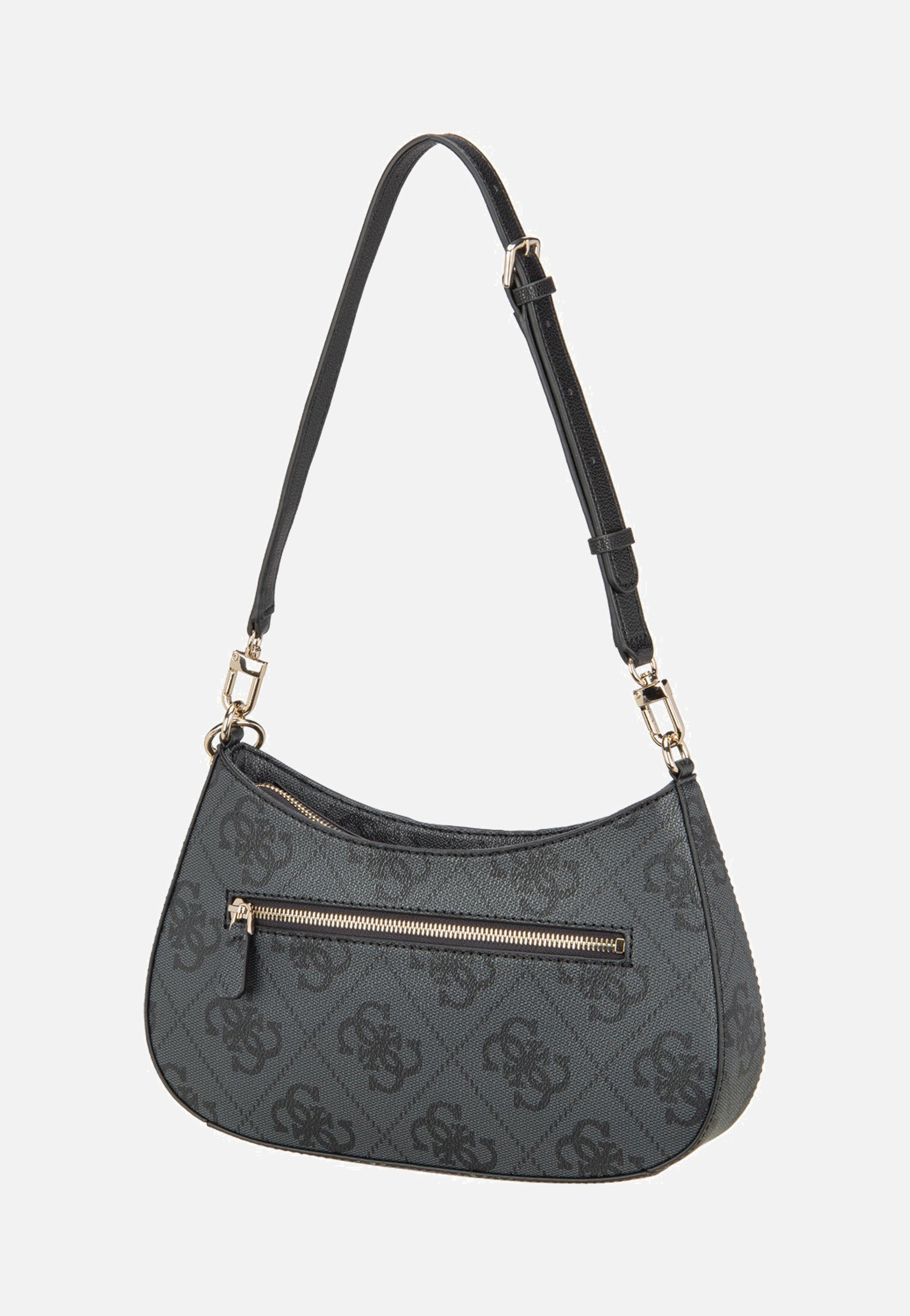 Guess Noelle II Top Zip SHB 72180 Coal Logo Shoulder Bag