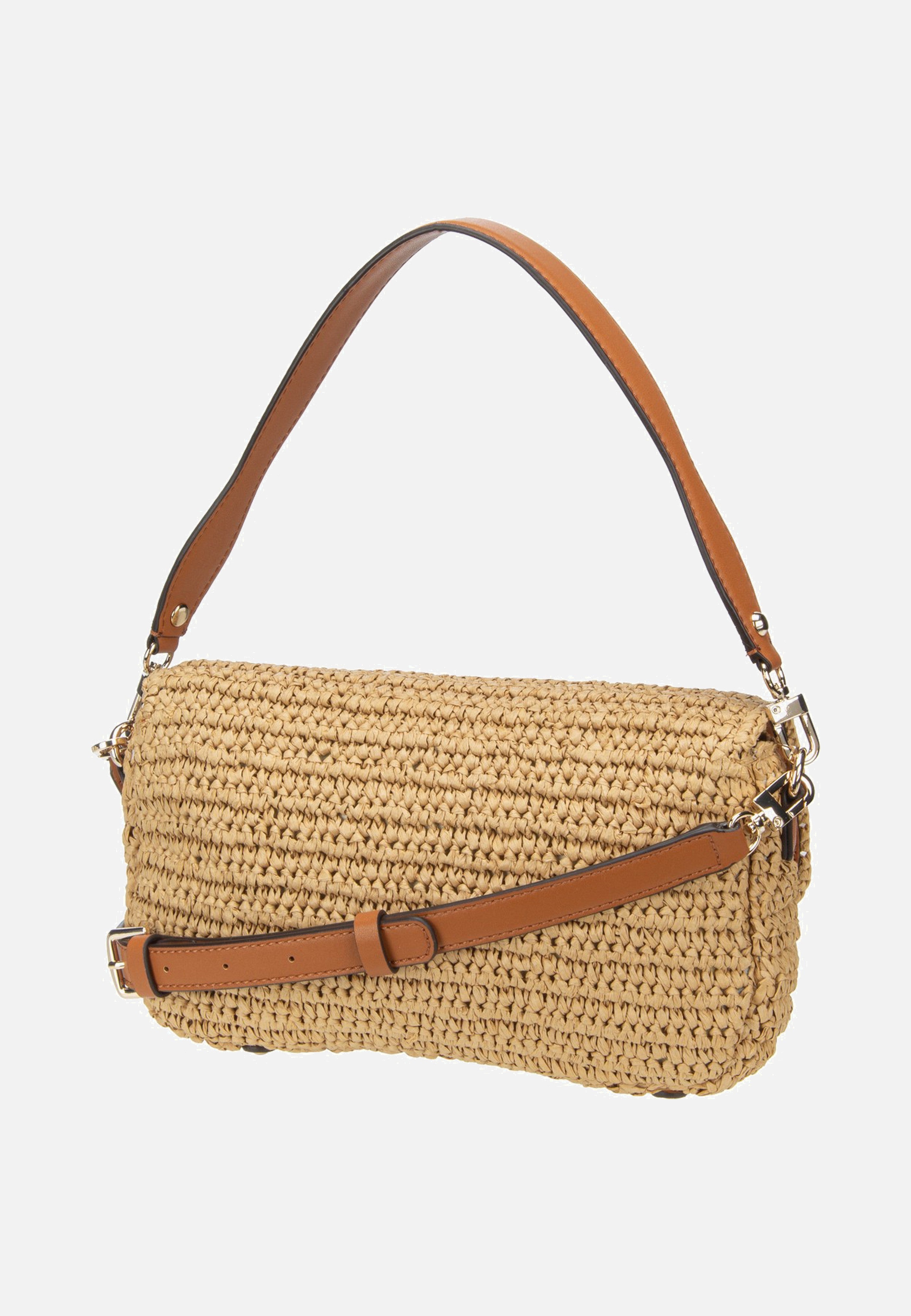 Guess Ofelia Flap Shoulder 23190 Natural/Cognac Shoulder Bag