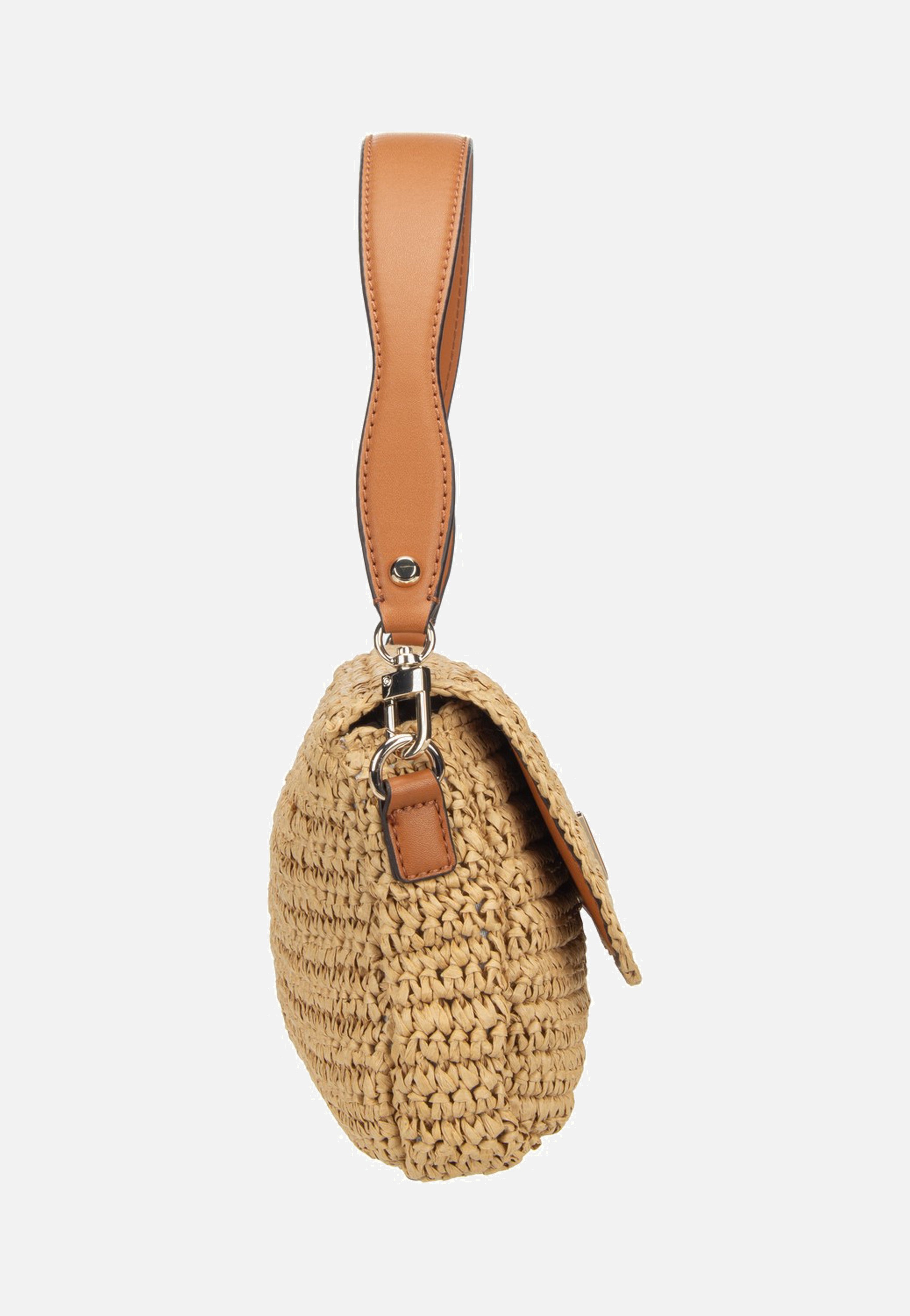 Guess Ofelia Flap Shoulder 23190 Natural/Cognac Shoulder Bag