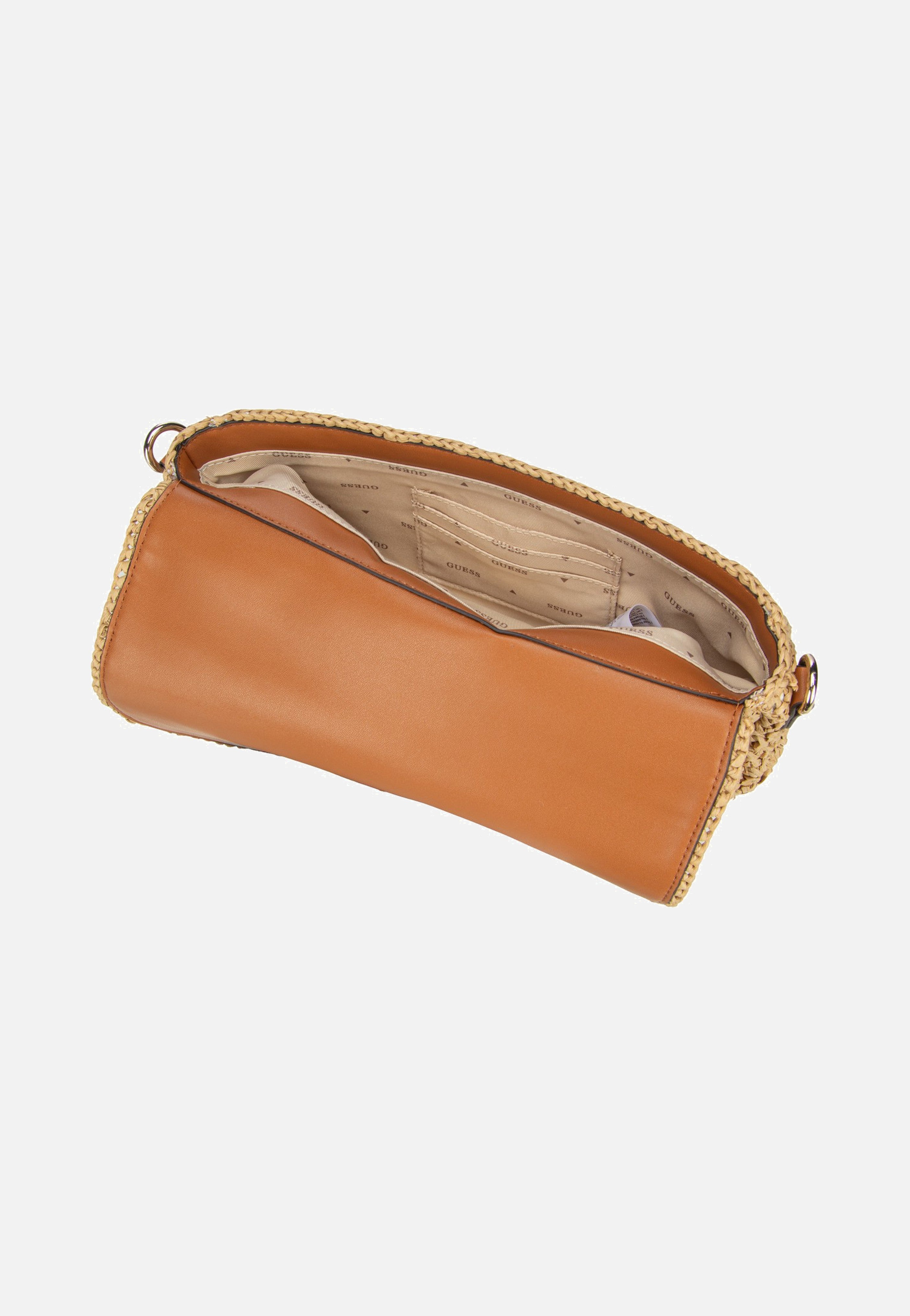Guess Ofelia Flap Shoulder 23190 Natural/Cognac Shoulder Bag