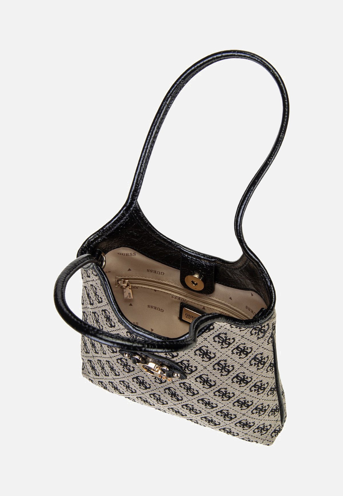 Guess Samantha Mini 13750 Black Logo Bolso de hombro