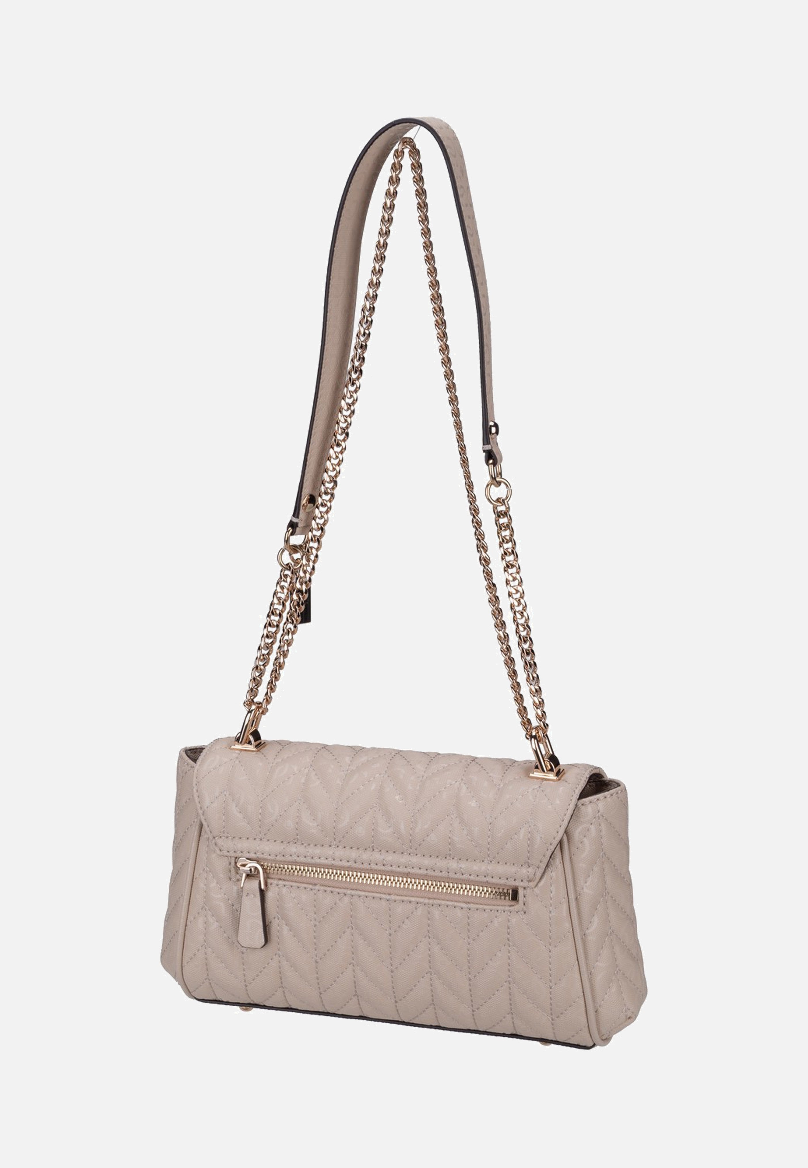 Guess Stacey Convertible Flap 41210 Light Beige Crossbody Bag