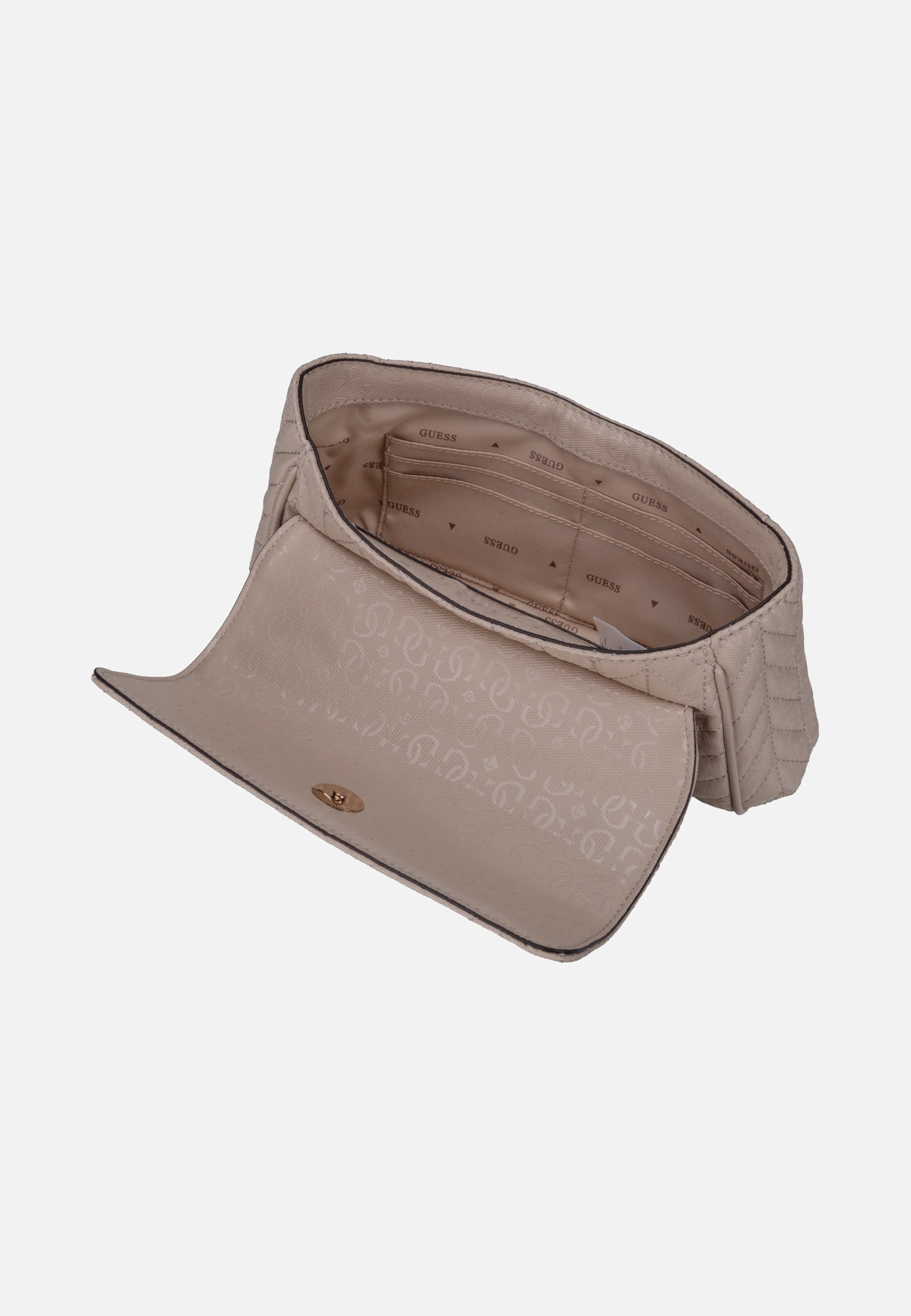 Guess Stacey Convertible Flap 41210 Light Beige Crossbody Bag