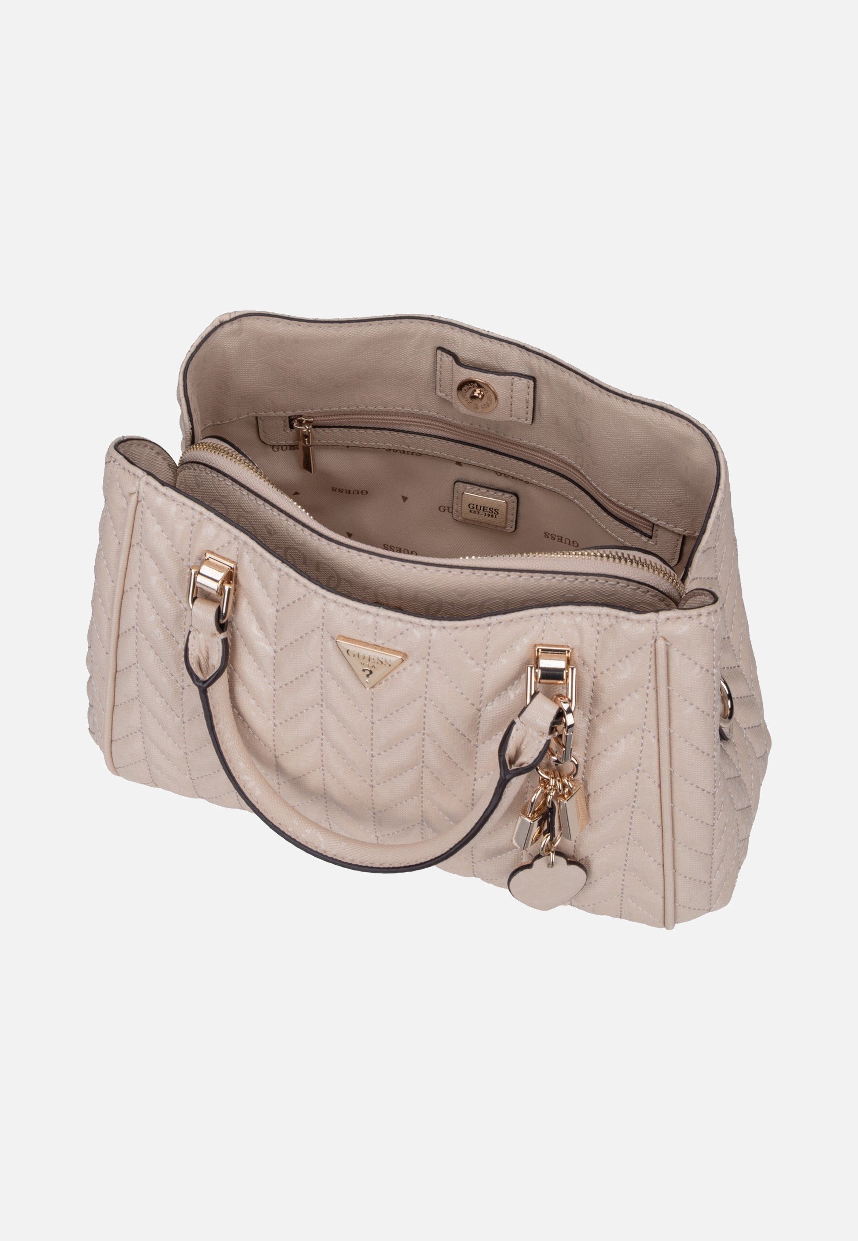 Guess Stacey Girlfriend 41060 Light Beige Satchel