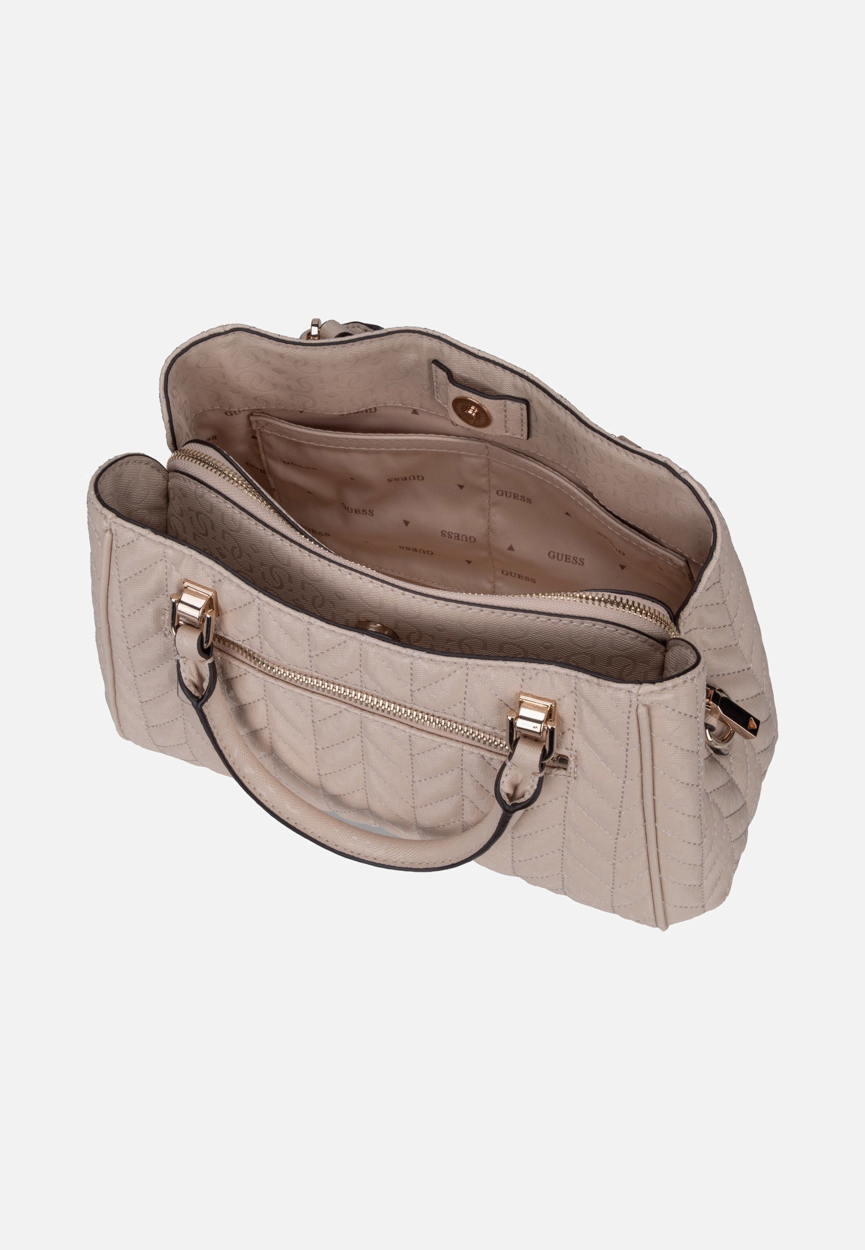 Guess Stacey Girlfriend 41060 Light Beige Satchel