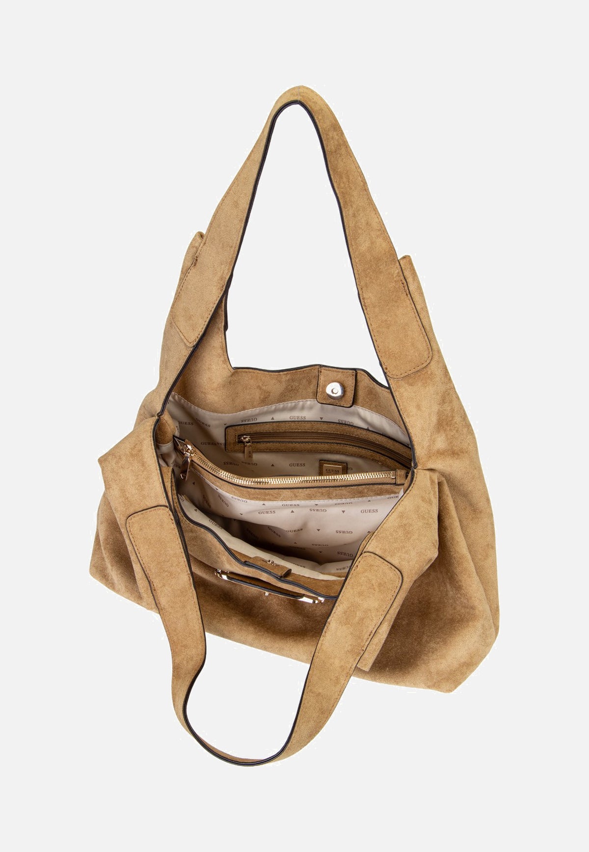Guess Sunset Suede 14020 Tan Borsa Hobo