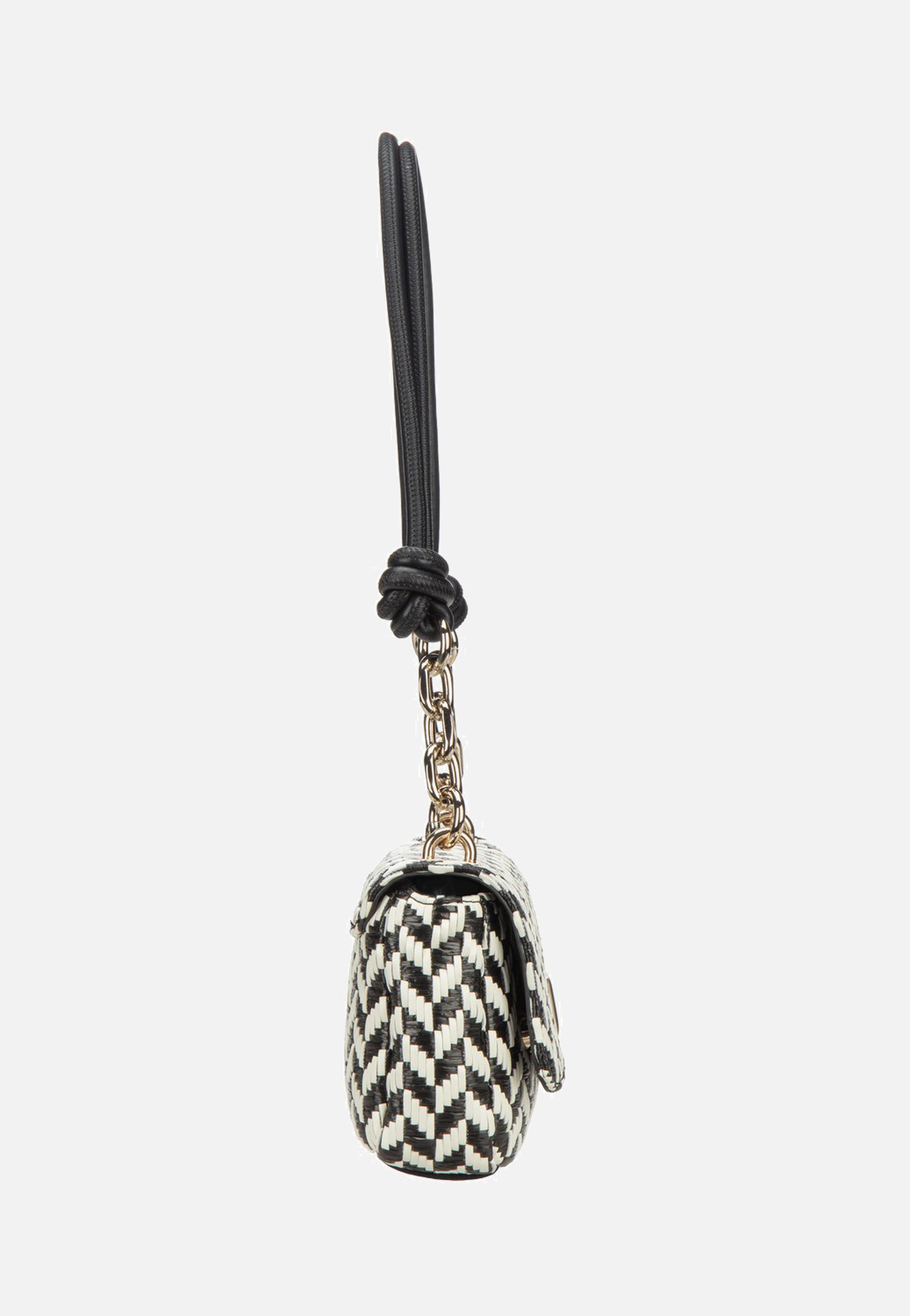 Guess Tessi Flap Shoulder Black Multi Shoulder Bag