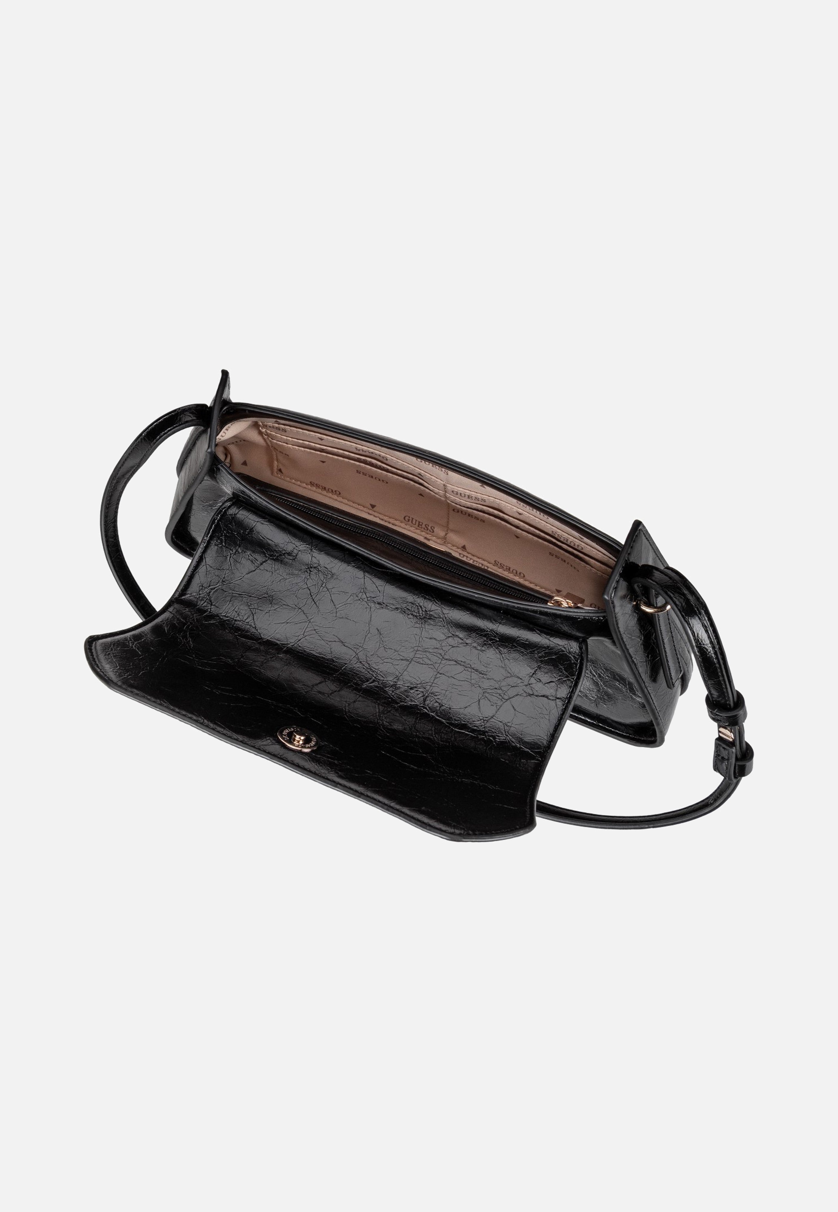 Guess Xena Flap 31190 Black Shoulder Bag