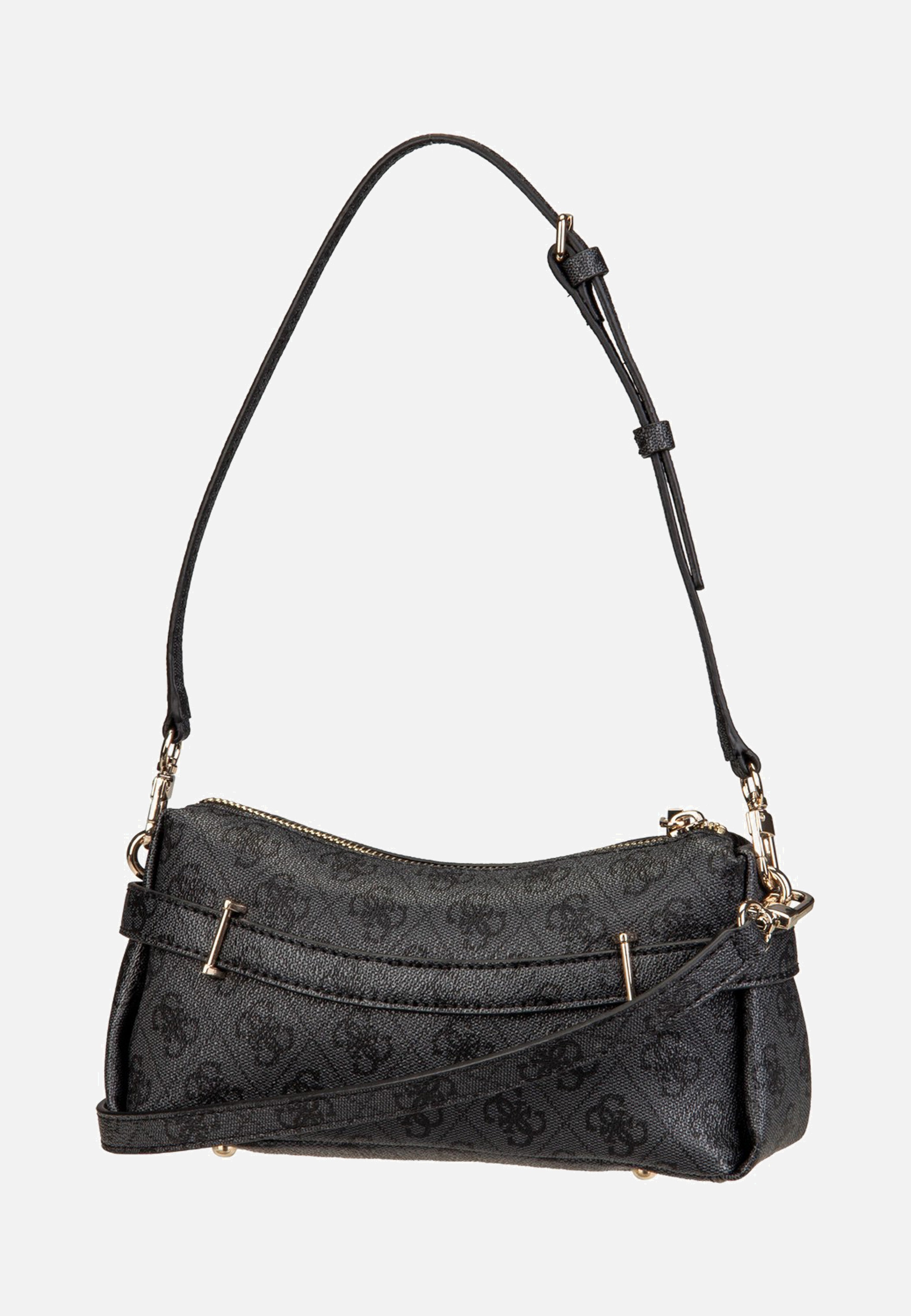 Guess Yesba Mini Top Zip Coal Logo Shoulder Bag