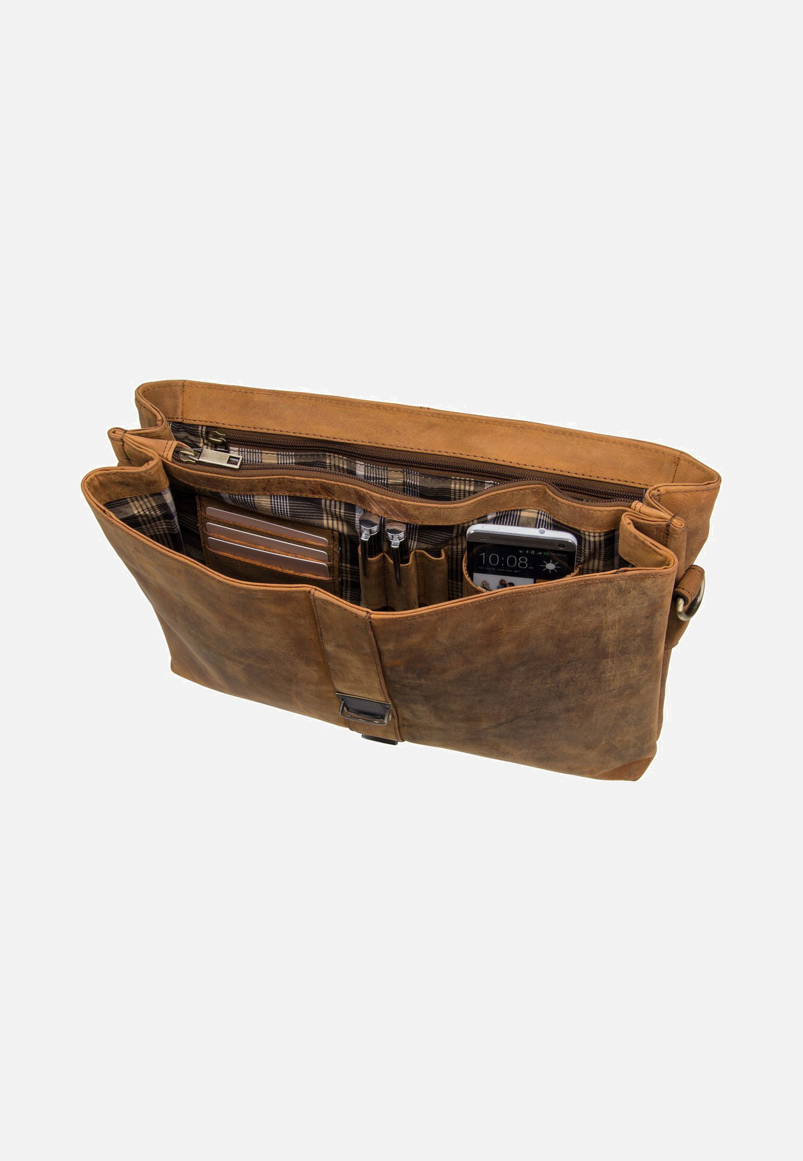 Harold's Antic 3279 M Natur Briefcase