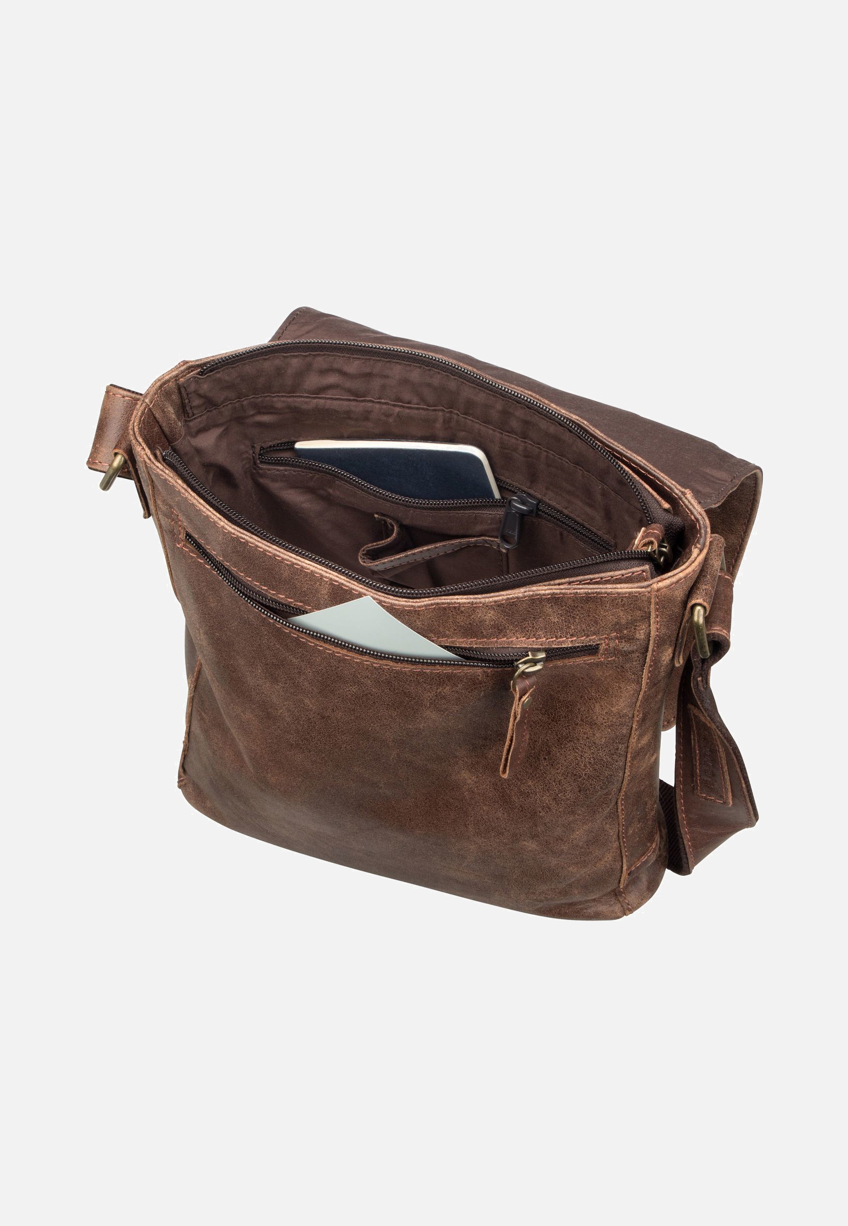 Harold's Crunchy 2182 hoch M Braun Crossbody Bag