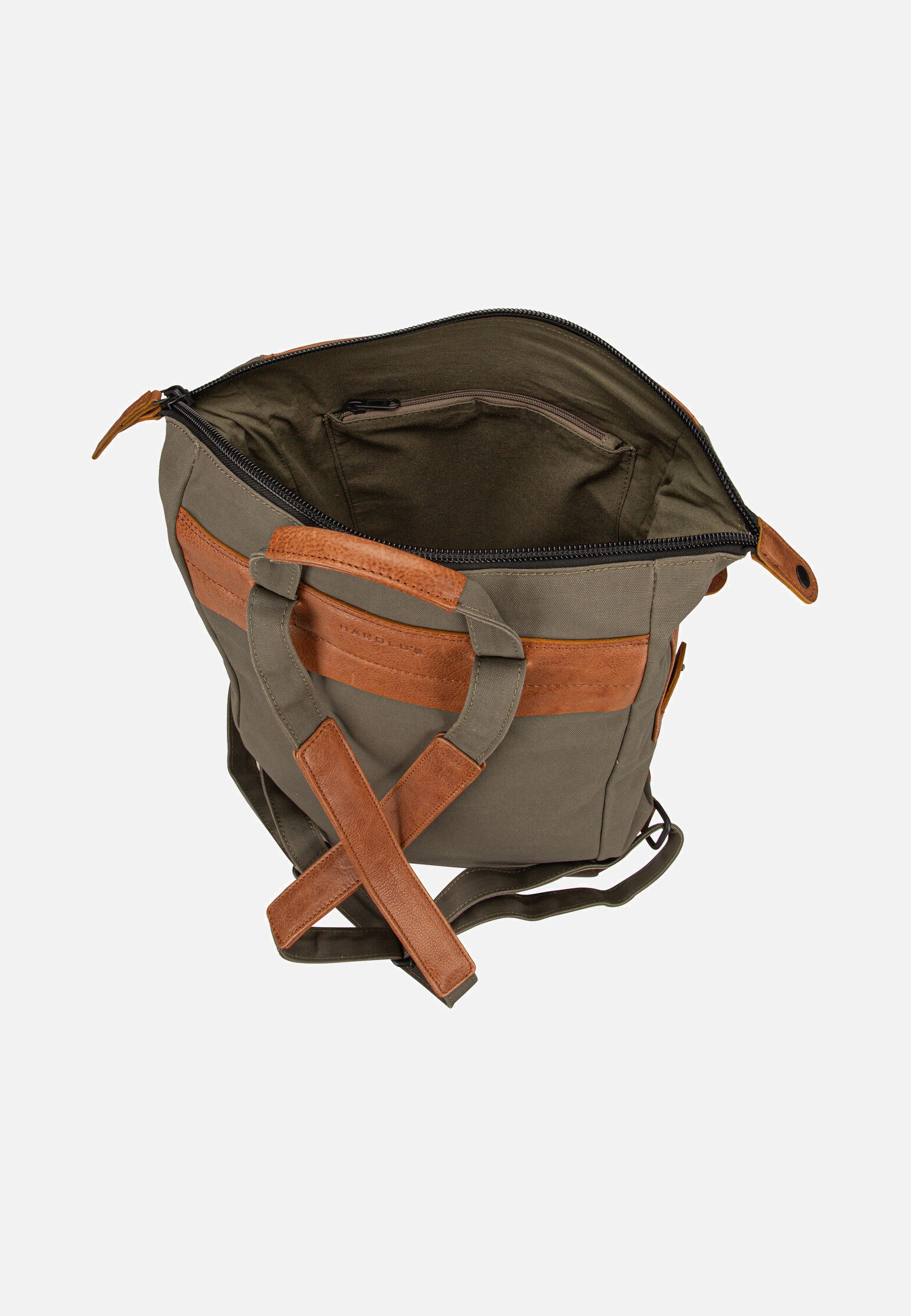 Harold's Wax 1 Khaki/Cognac Backpack
