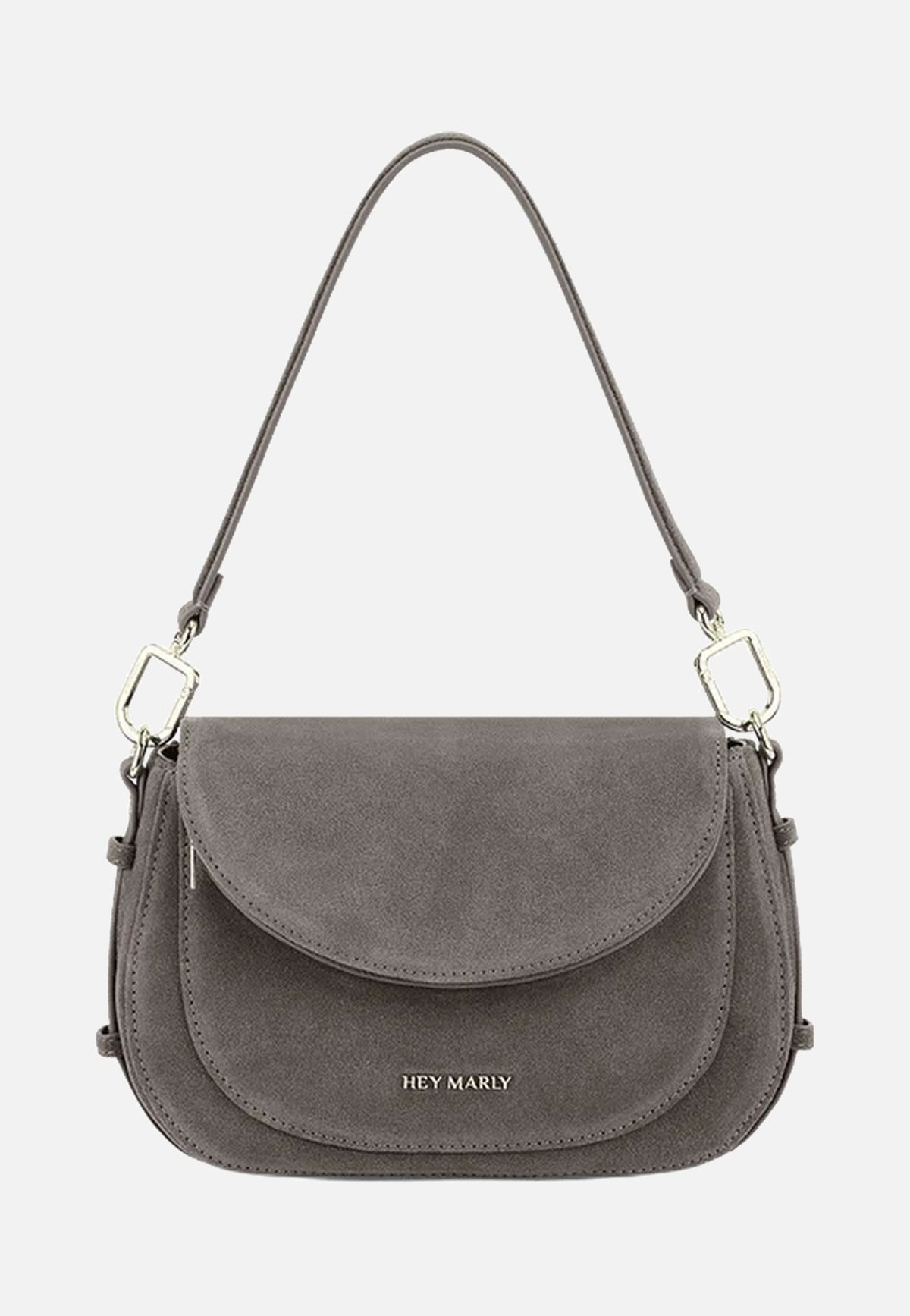 Hey Marly Big Sister Suede Grey Sac à bandoulière