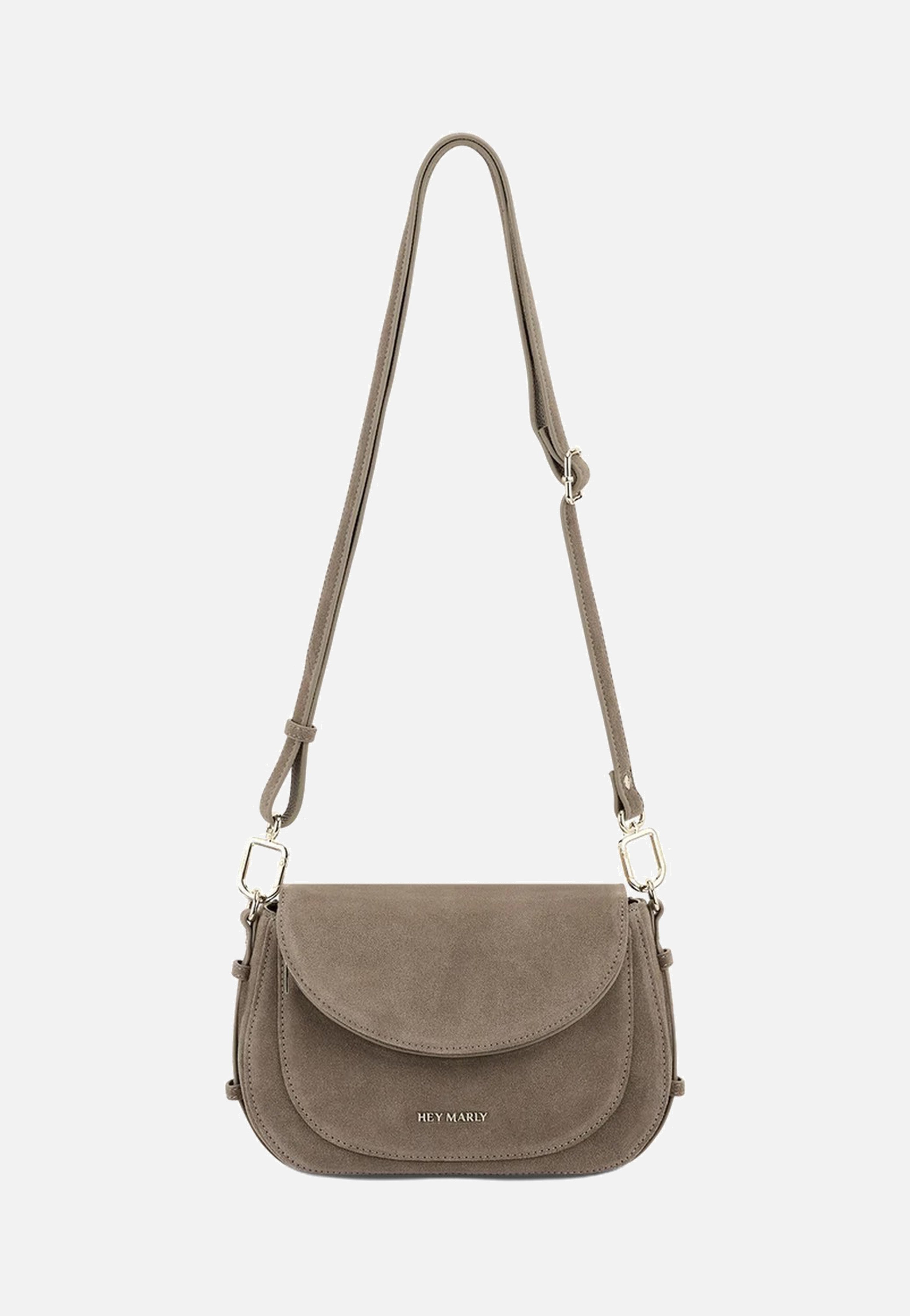 Hey Marly Big Sister Suede Mocha Borsa a tracolla