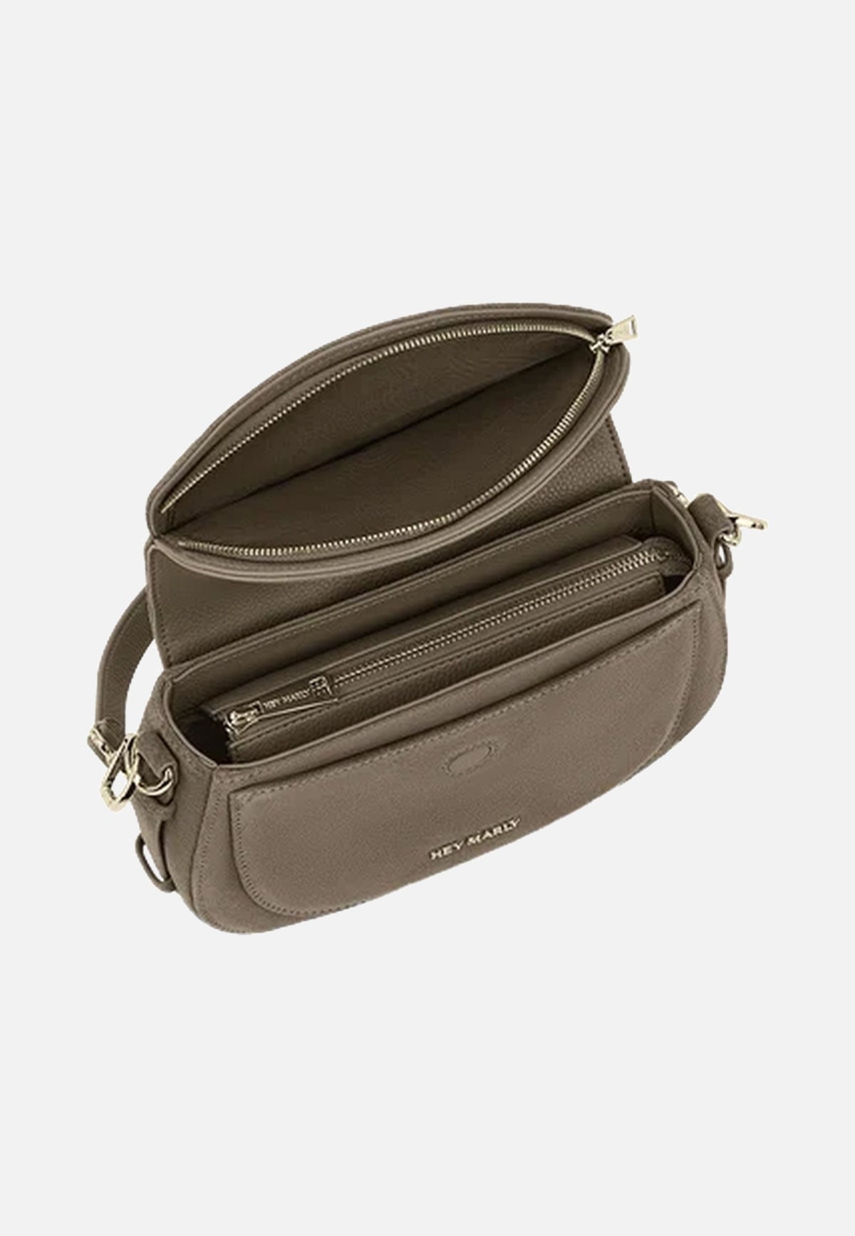 Hey Marly Big Sister Suede Mocha Borsa a tracolla