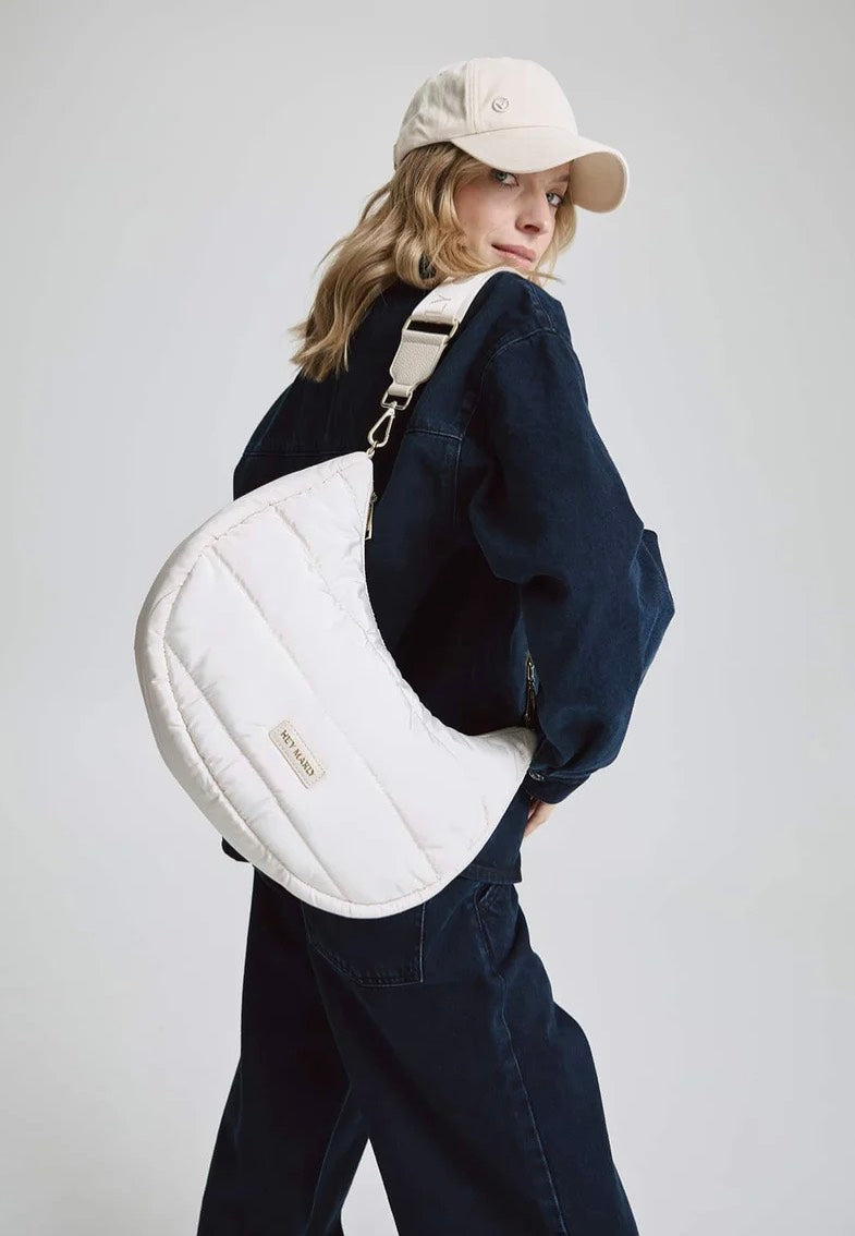 Hey Marly Lifetime Buddy M Crema Crossbody Bag