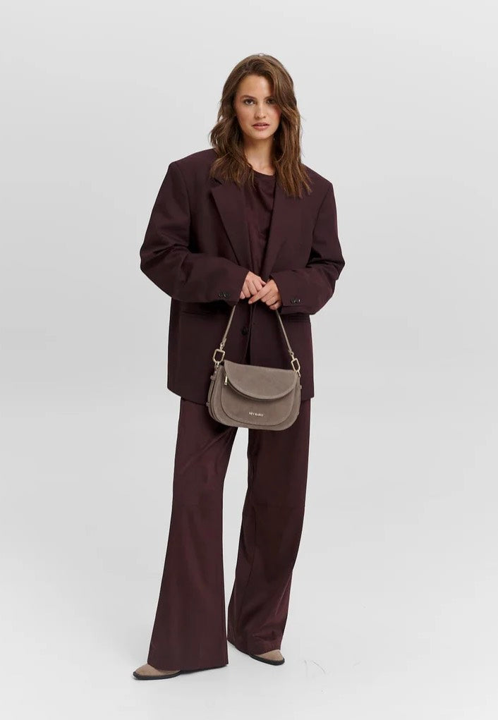 Hey Marly Big Sister Suede Mocha Borsa a tracolla