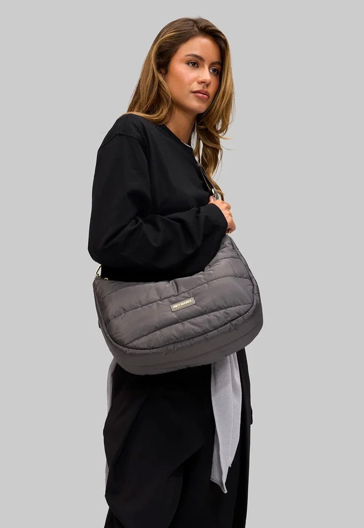 Hey Marly Lifetime Buddy M Grey Borsa a tracolla