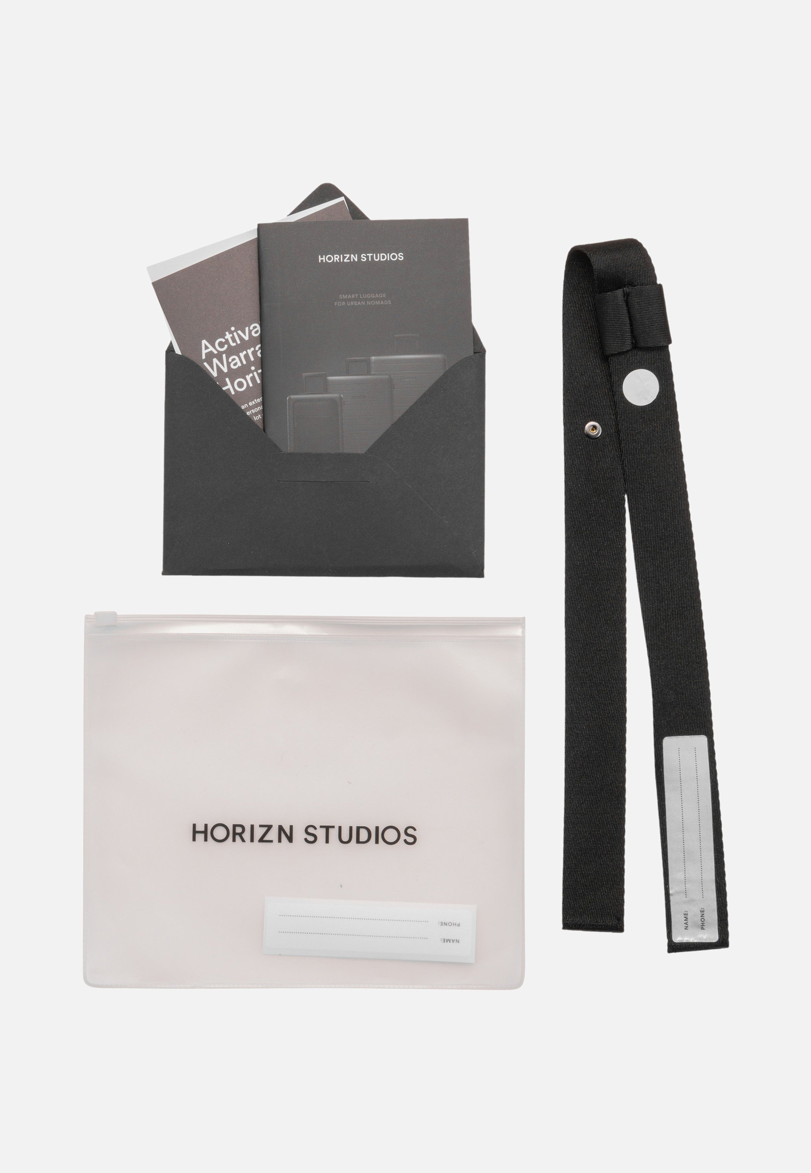 Horizn Studios H6 Essential Check-In Luggage All Black Suitcase