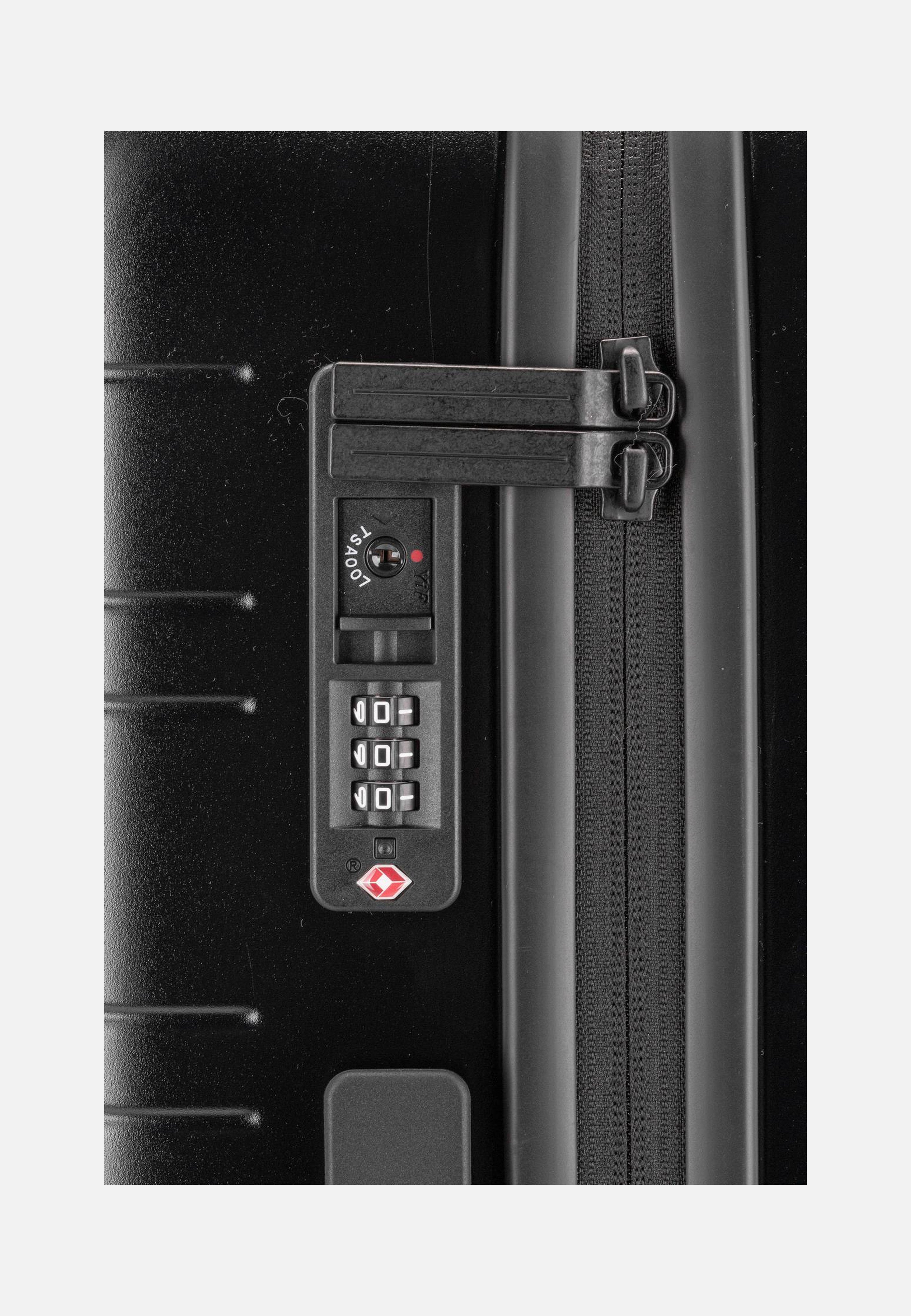 Horizn Studios H6 Essential Check-In Luggage All Black Suitcase