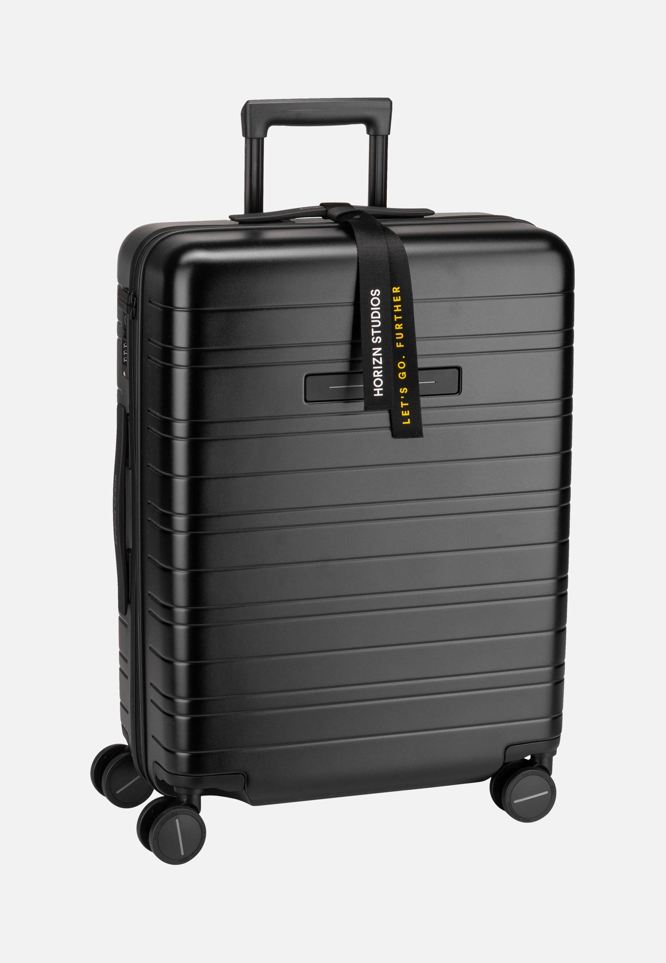 Horizn Studios H6 Essential Check-In Luggage All Black Suitcase