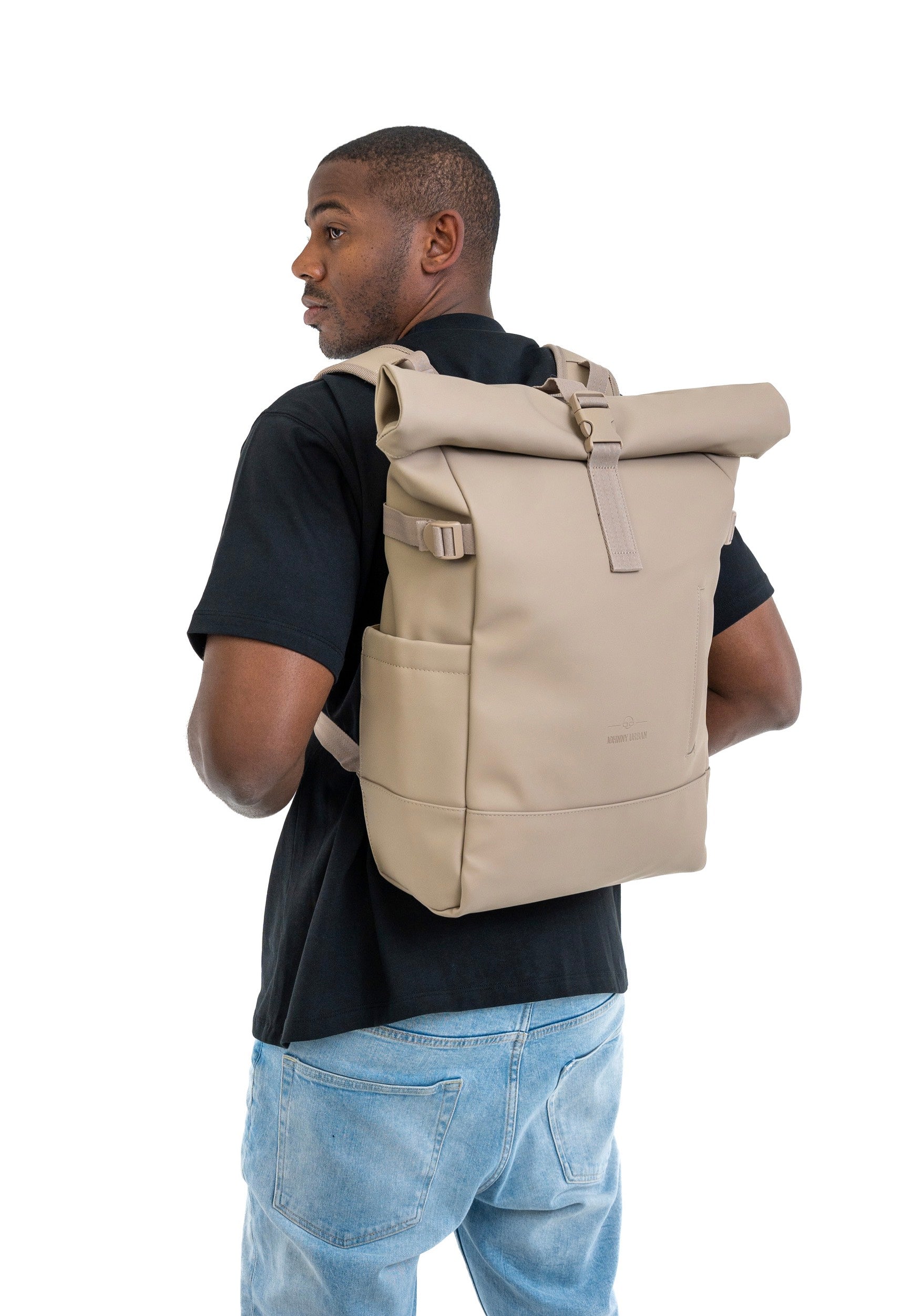 Johnny Urban - Harvey Large Sand - Rolltop Backpack | Neutral-Image