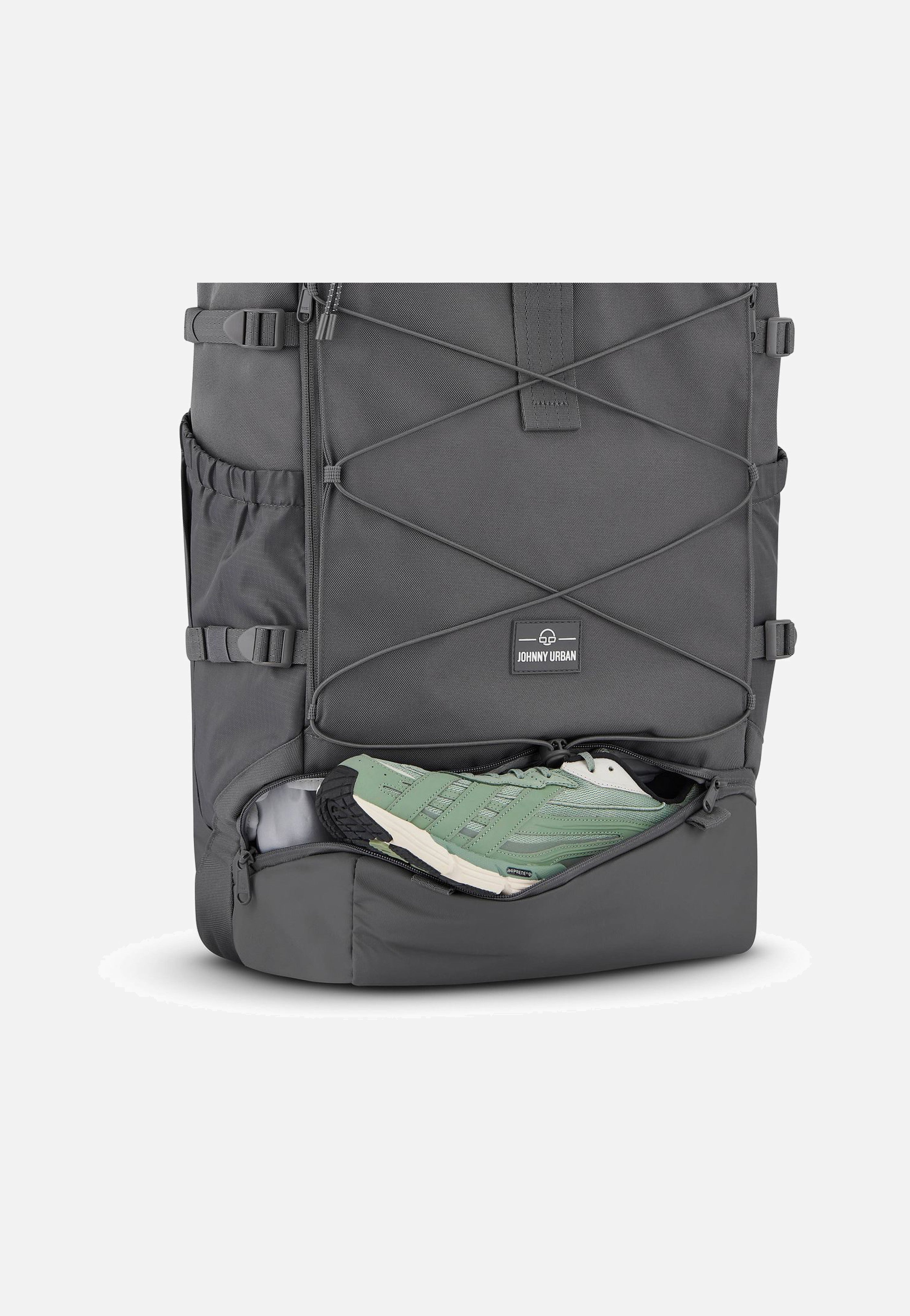 Johnny Urban Allen Large Travel Dunkelgrau Rolltop Backpack