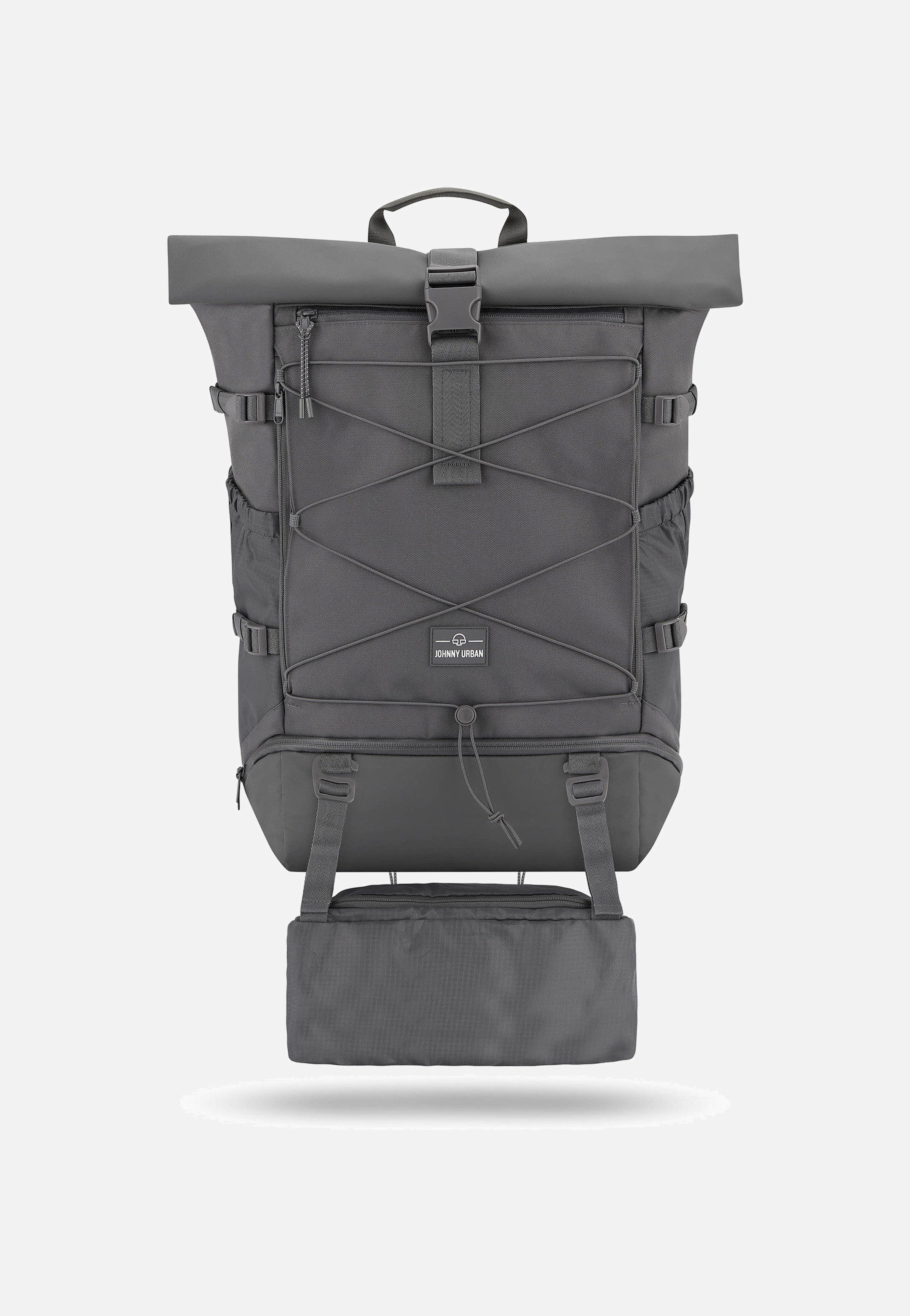 Johnny Urban Allen Large Travel Dunkelgrau Rolltop Backpack