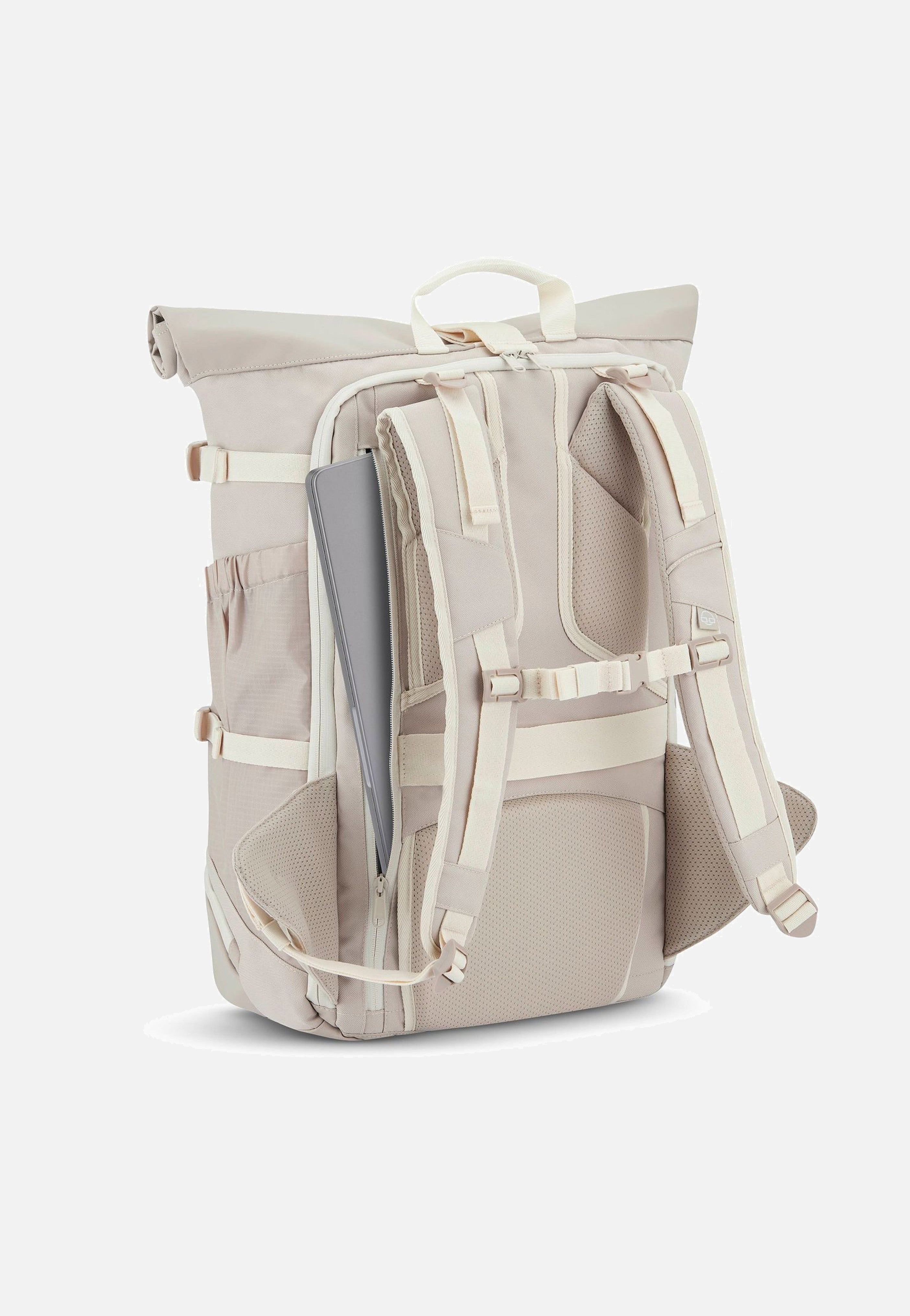 Johnny Urban - Allen Large Travel Sand - Rolltop Backpack | Neutral-Image