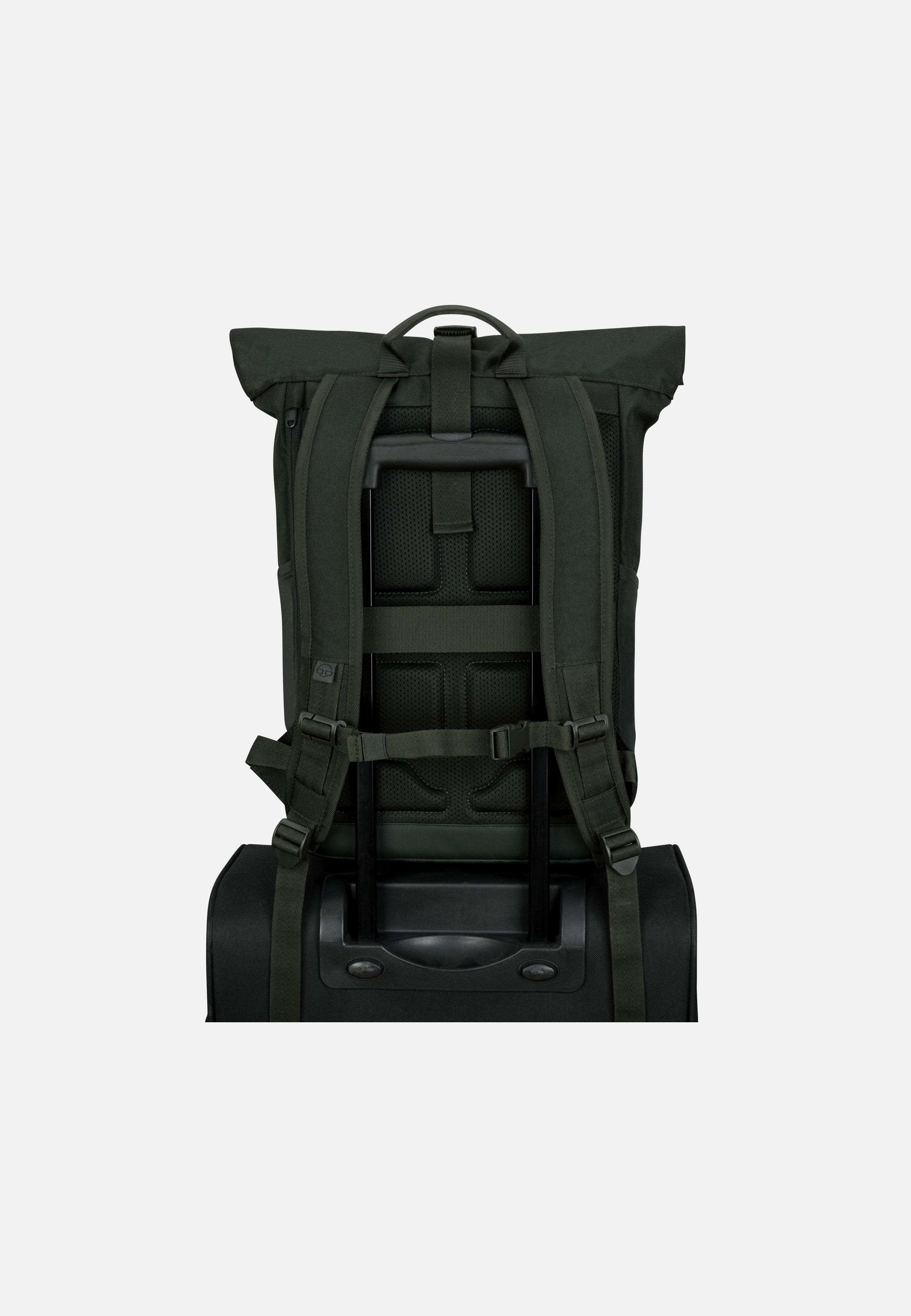 Johnny Urban - Allen Medium Dark Olive - Rolltop Backpack | Neutral-Image