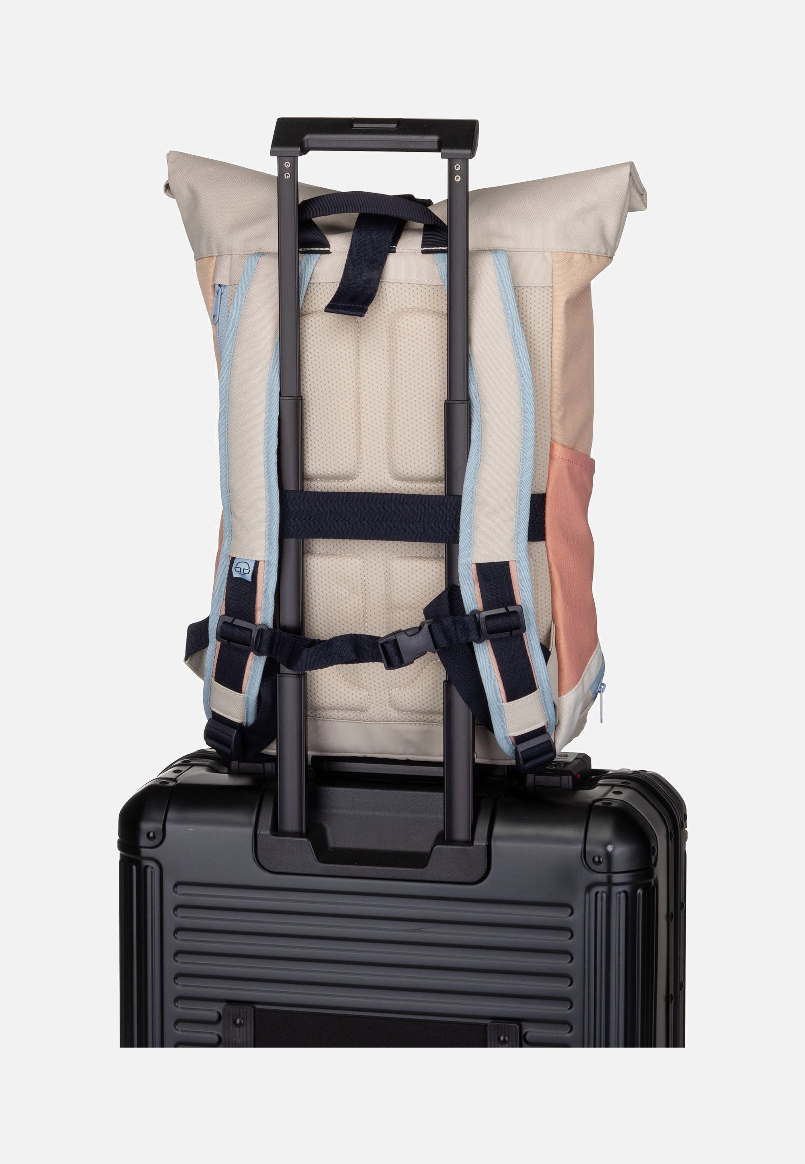 Johnny Urban Allen Medium Sand-Rosa Rolltop Backpack