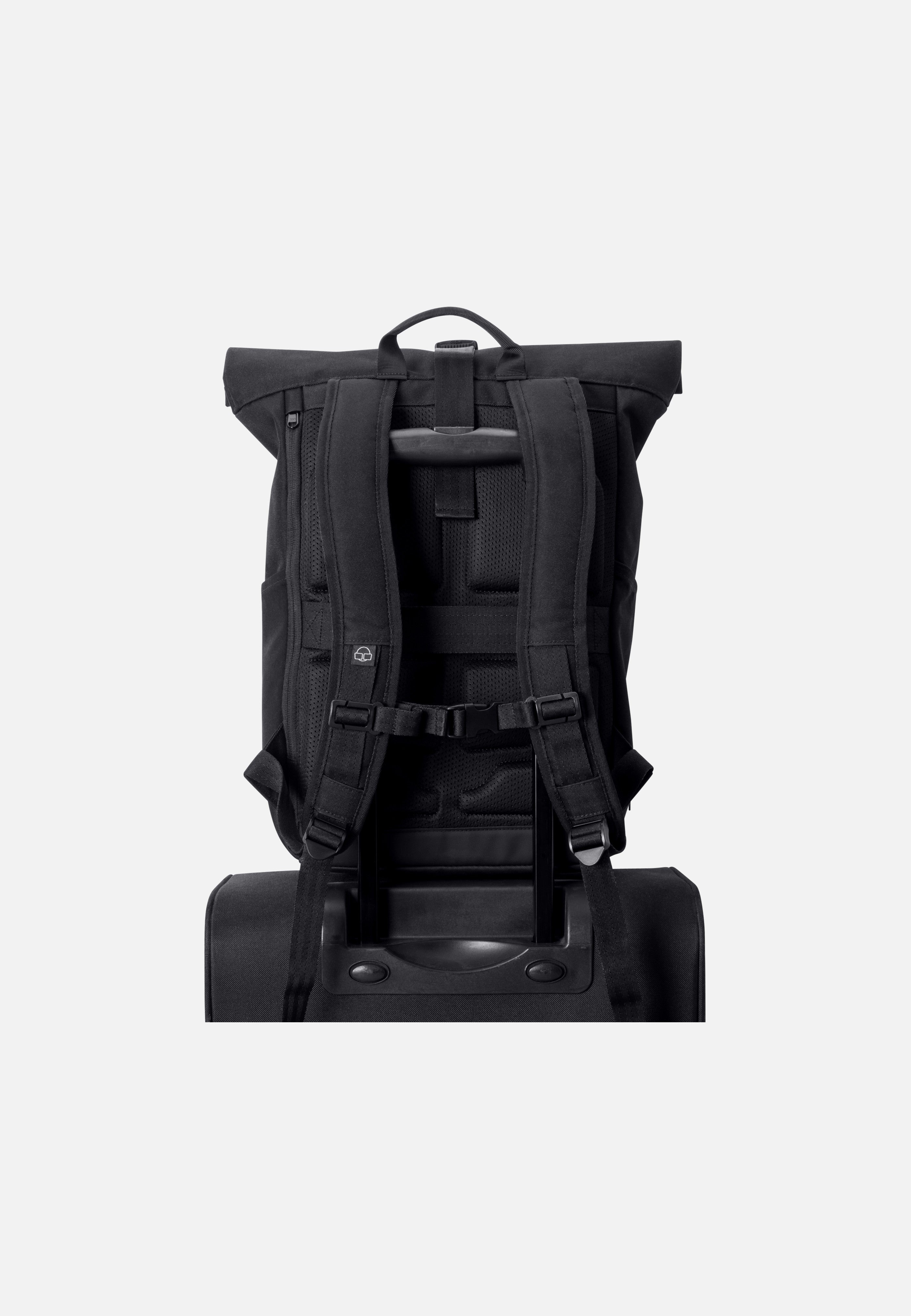 Johnny Urban Allen Medium Schwarz Rolltop Backpack