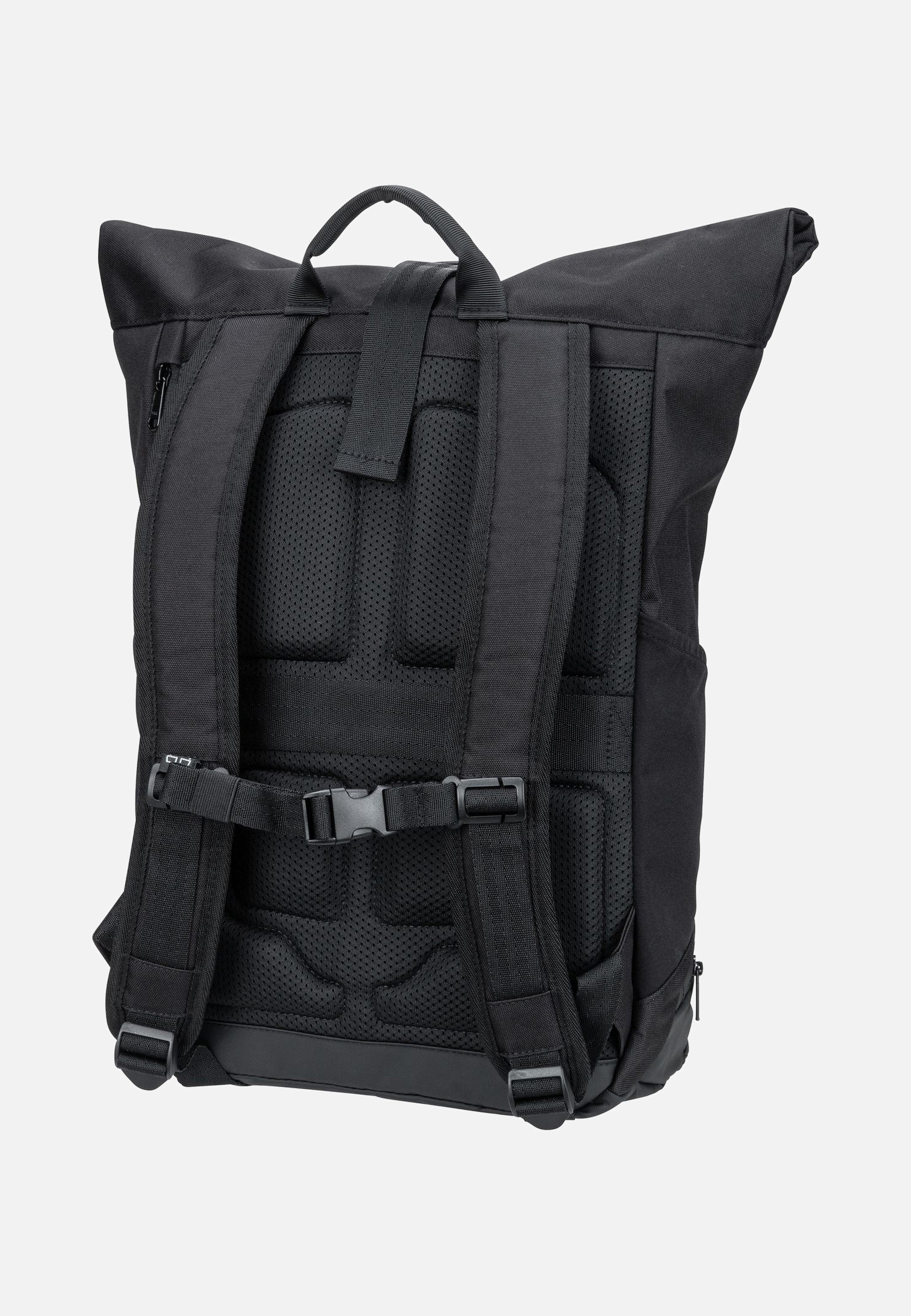 Johnny Urban Allen Medium Schwarz Rolltop Backpack