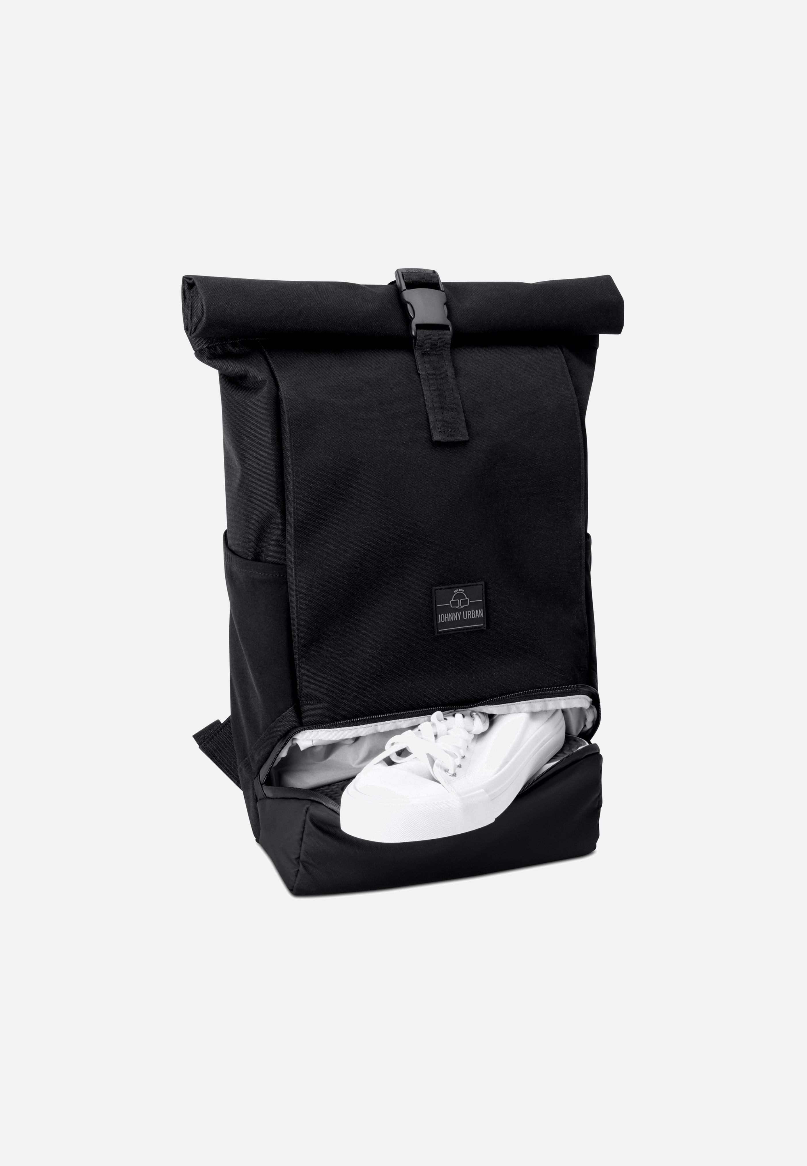 Johnny Urban Allen Medium Schwarz Rolltop Backpack