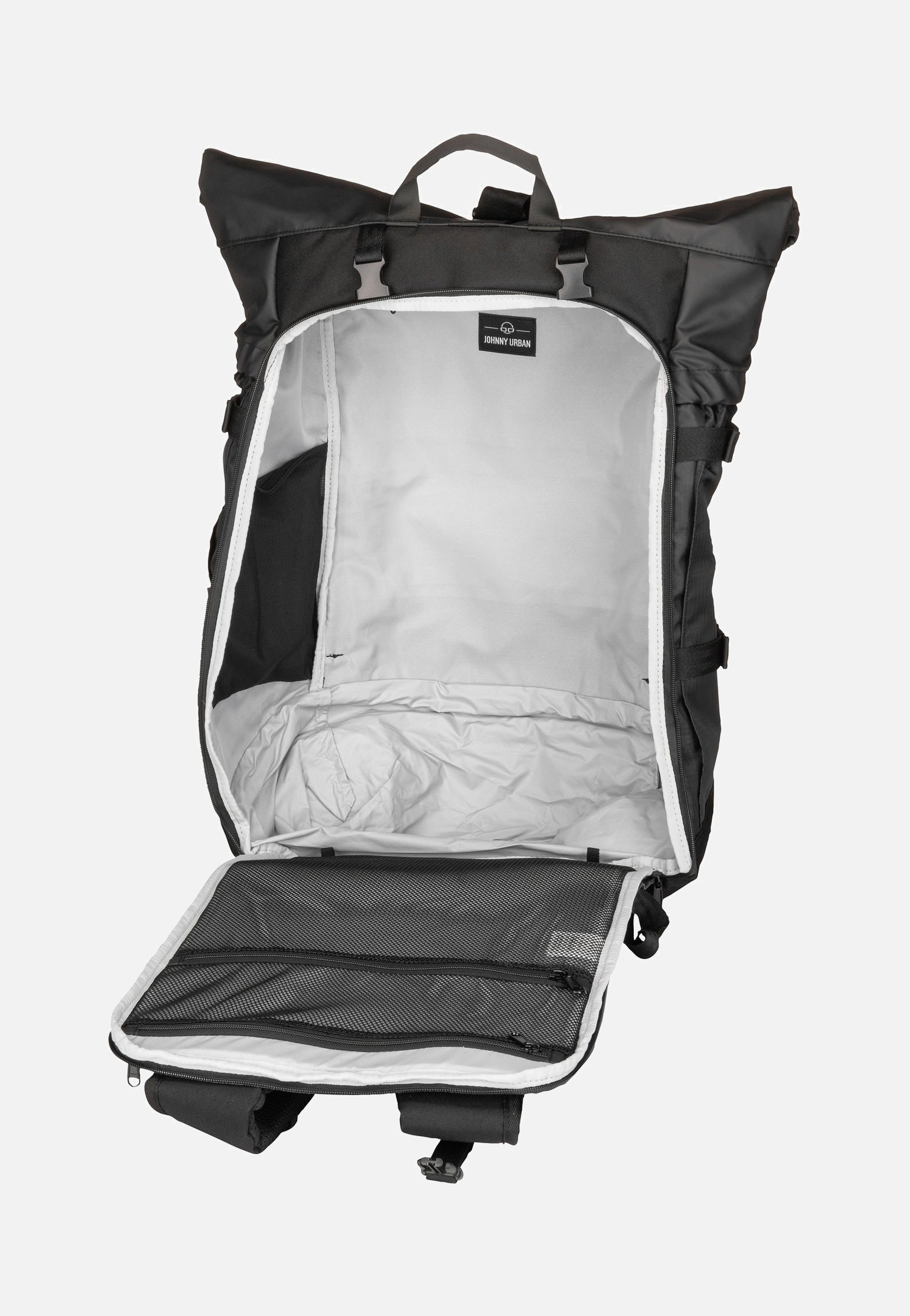 Johnny Urban Allen XL Travel Schwarz Rolltop Backpack