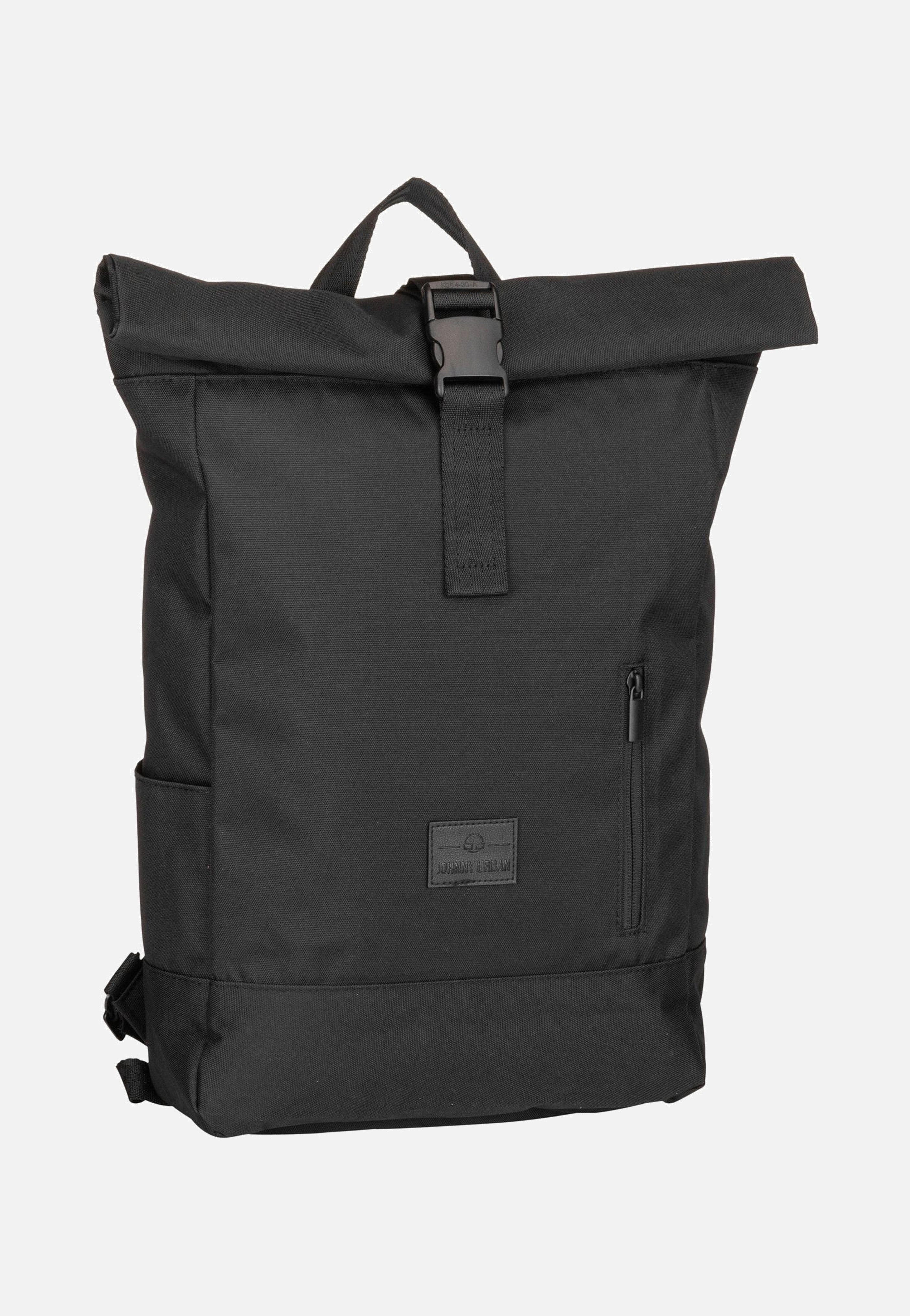 Johnny Urban Robin Medium Schwarz Rolltop Backpack