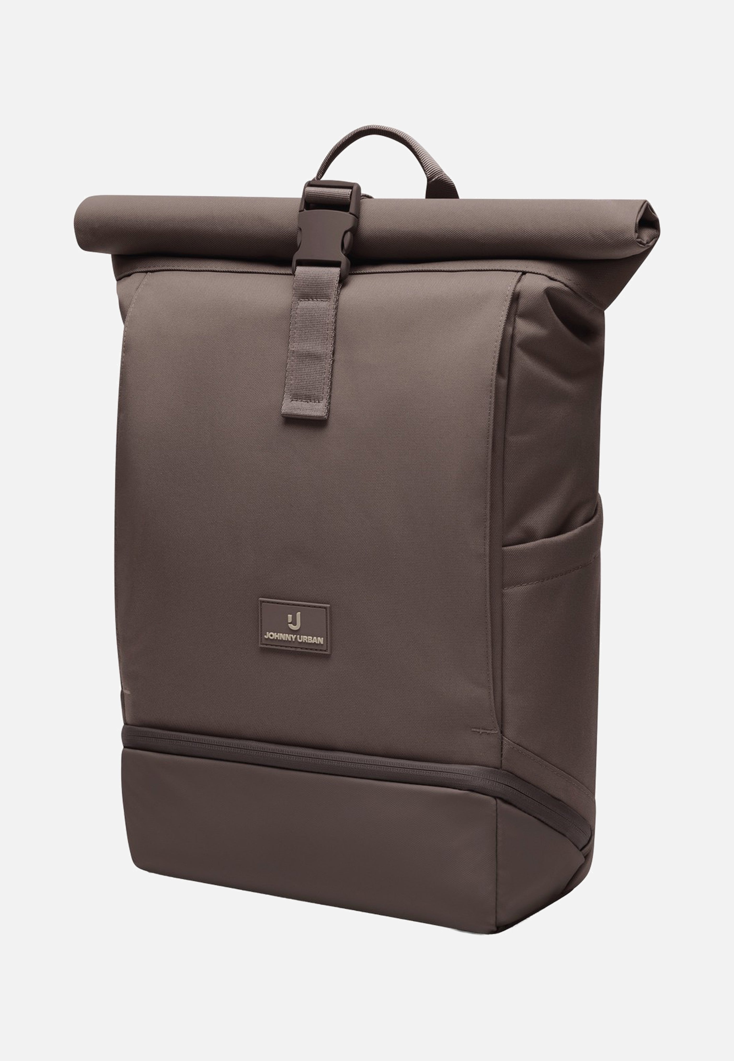 Johnny Urban Allen Medium Brown Rolltop Backpack
