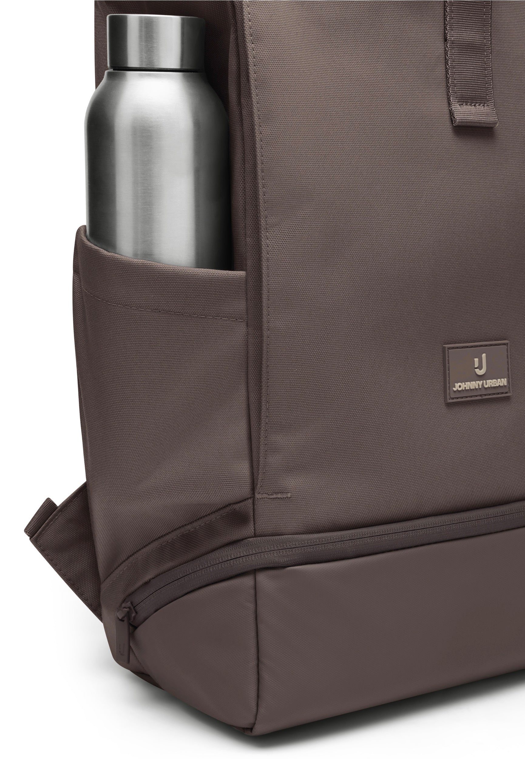 Johnny Urban Allen Medium Brown Rolltop Backpack