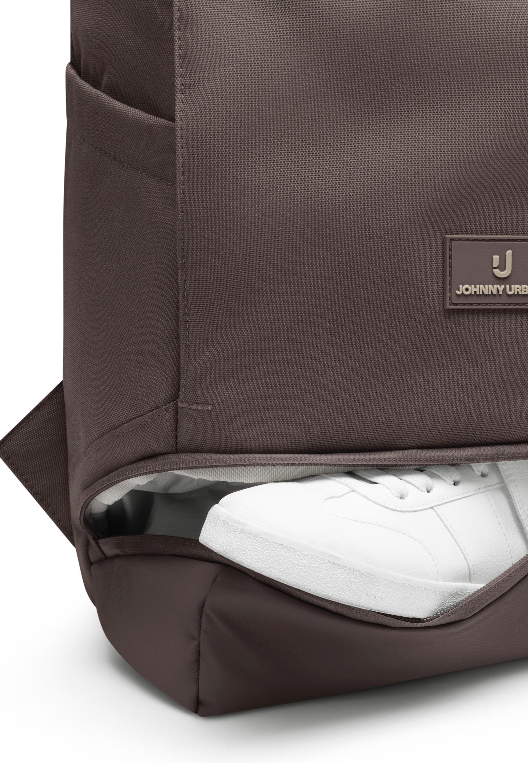 Johnny Urban Allen Medium Brown Rolltop Backpack