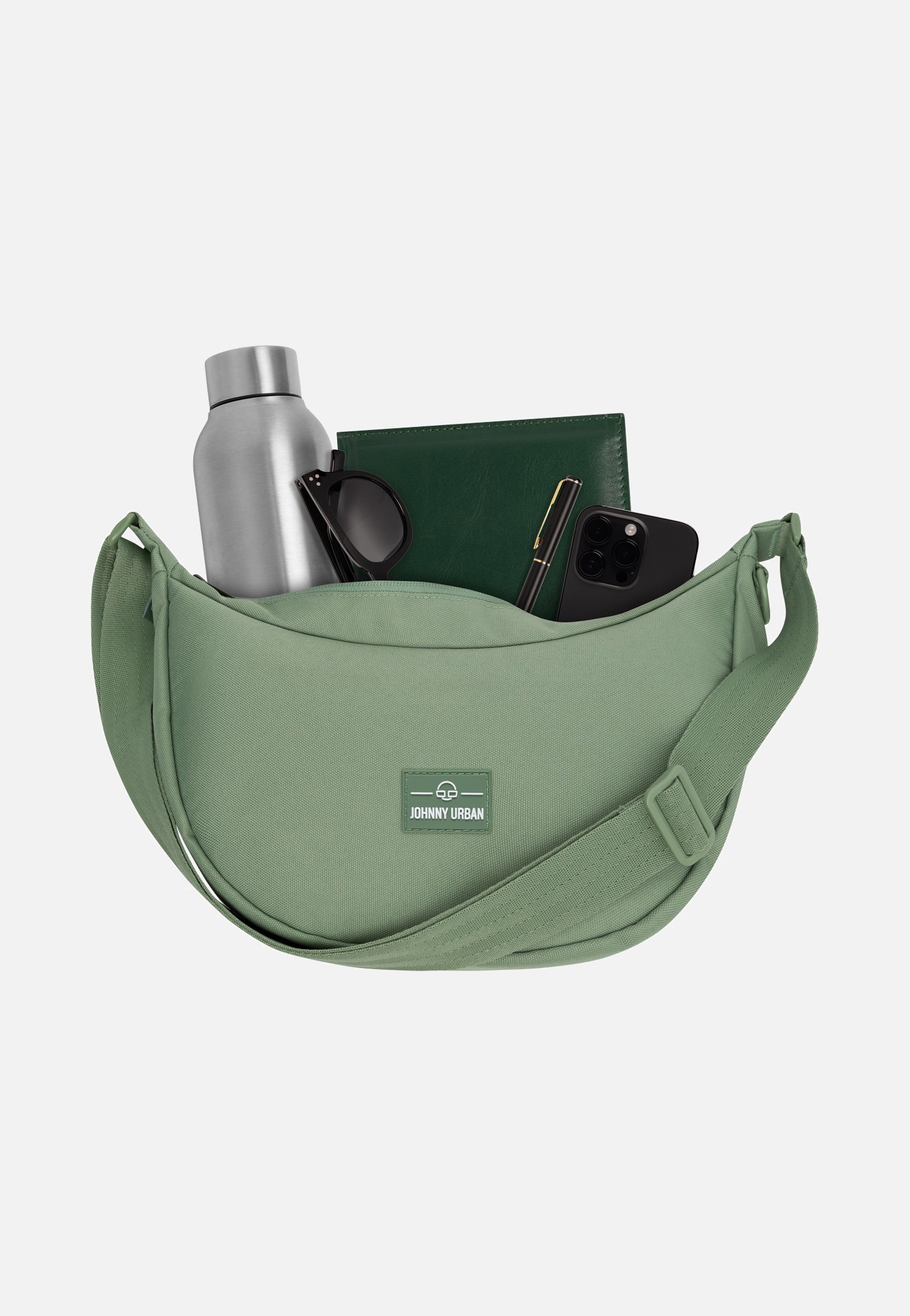 Johnny Urban - Ally Medium Sage Green - Crossbody Bag | Neutral-Image